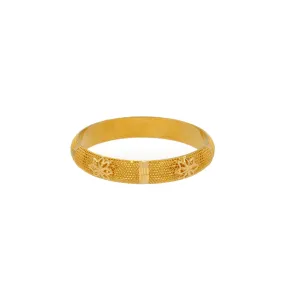 22K Gold Single Bangle, 18.4gm