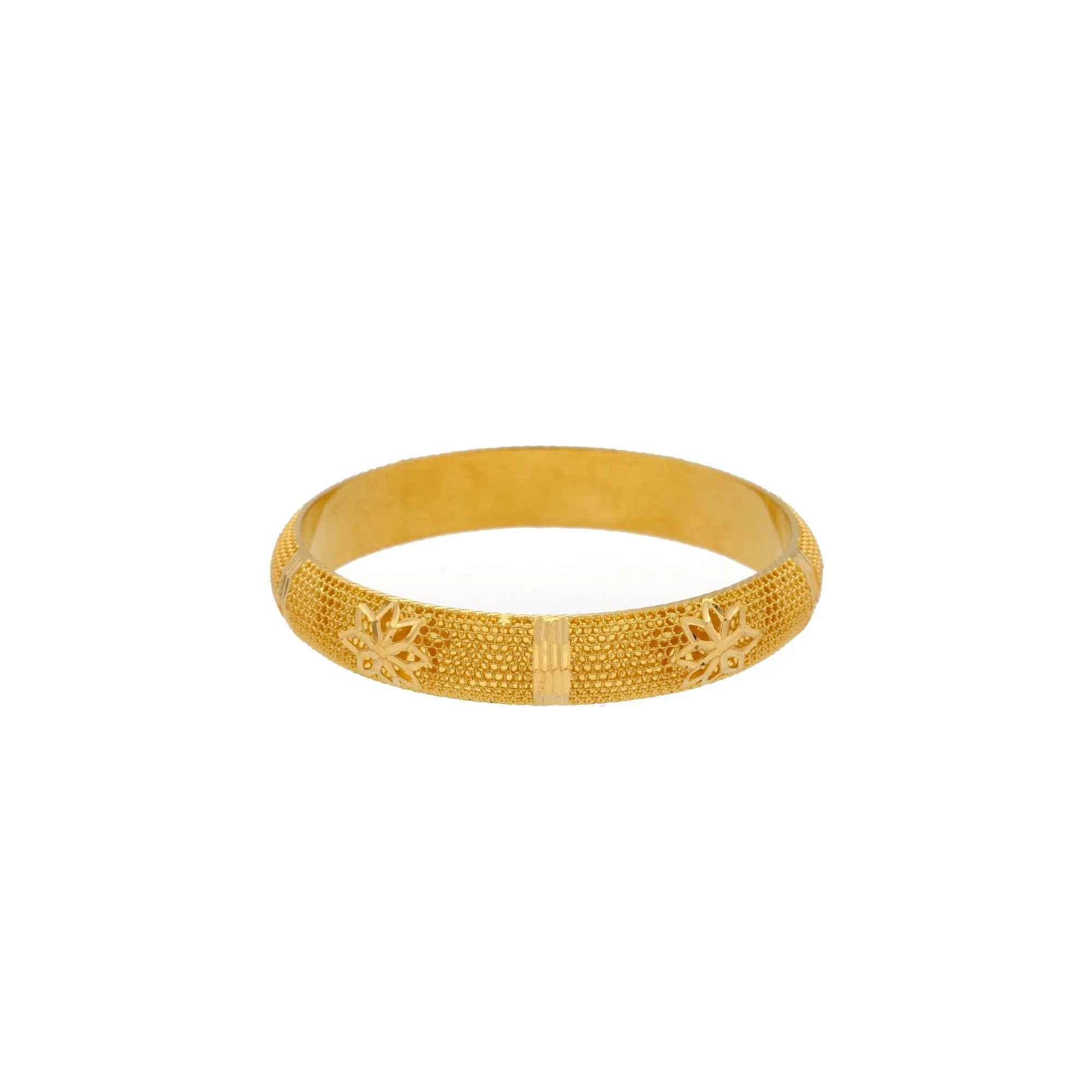 22K Gold Single Bangle, 18.4gm