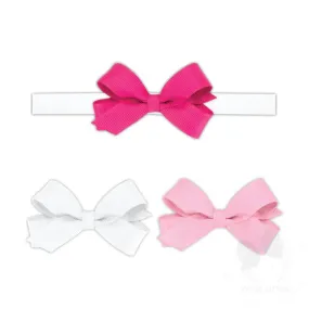 3 tiny bows with headband