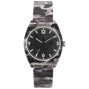 Adidas Rubber Gray Camouflage Strap Unisex Watch AOST22568