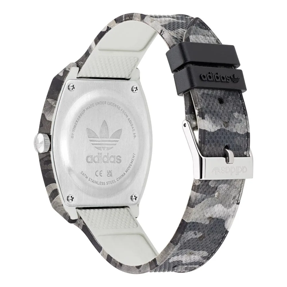 Adidas Rubber Gray Camouflage Strap Unisex Watch AOST22568