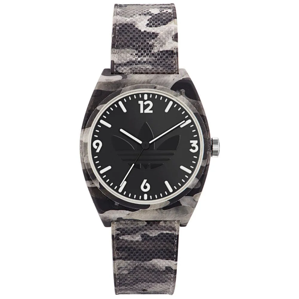 Adidas Rubber Gray Camouflage Strap Unisex Watch AOST22568