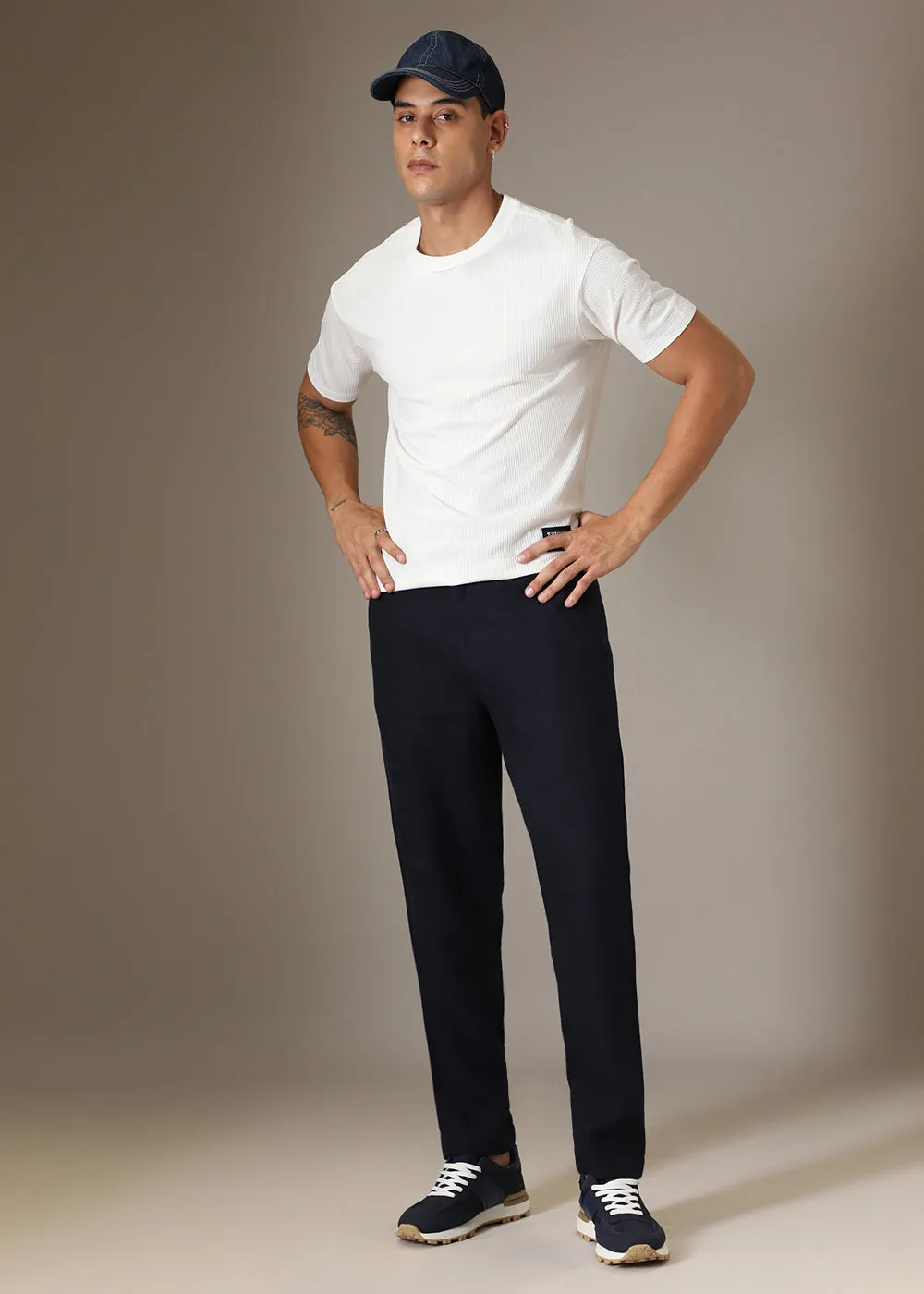 Admiral Blue Linen Pant