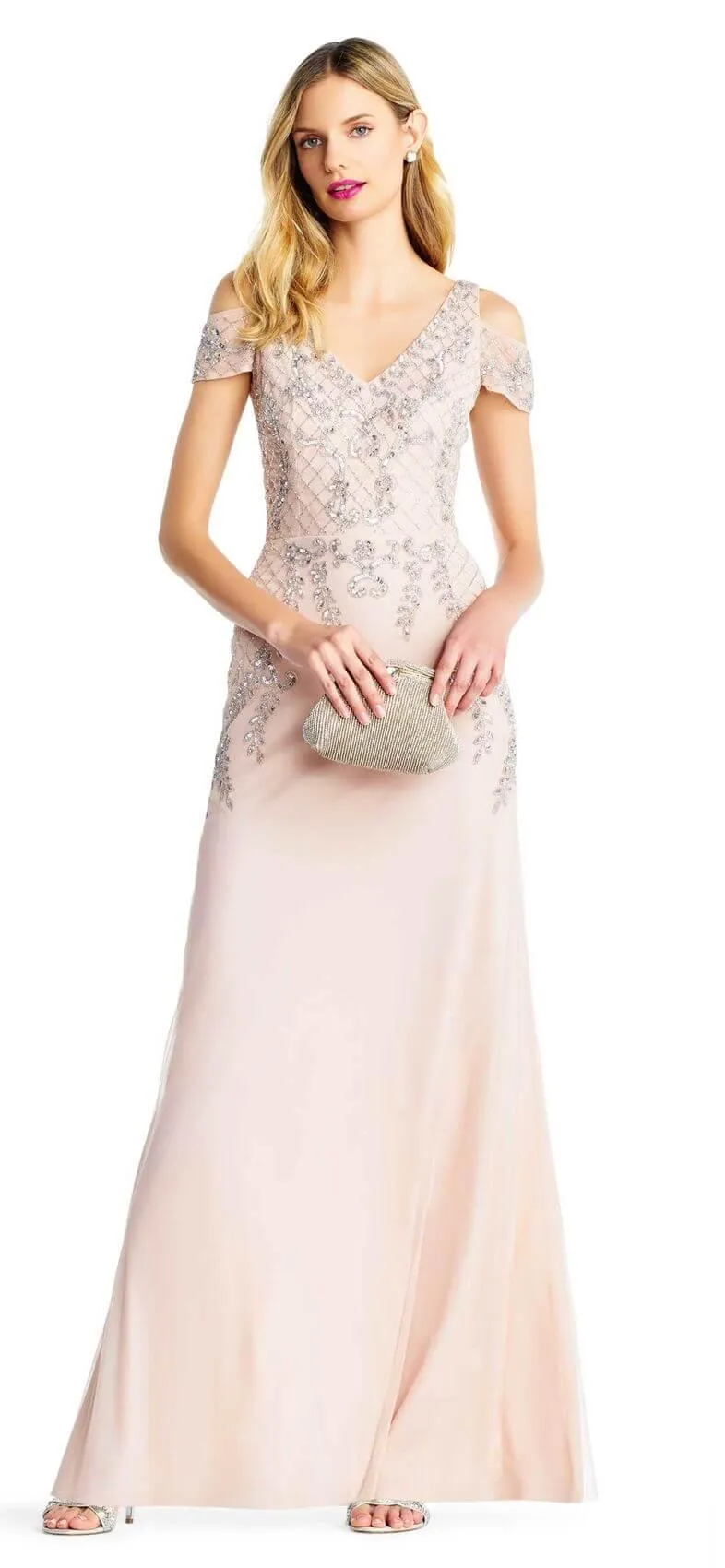 Adrianna Papell AP1E203113P Long Formal Petite Evening Prom Dress