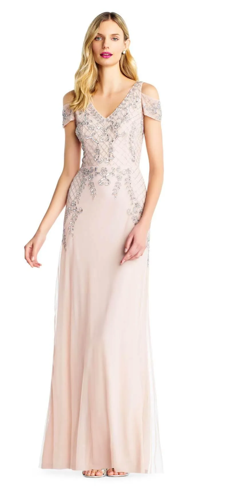 Adrianna Papell AP1E203113P Long Formal Petite Evening Prom Dress