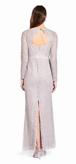 Adrianna Papell AP1E205128 Long Sleeve Formal Lace Dress