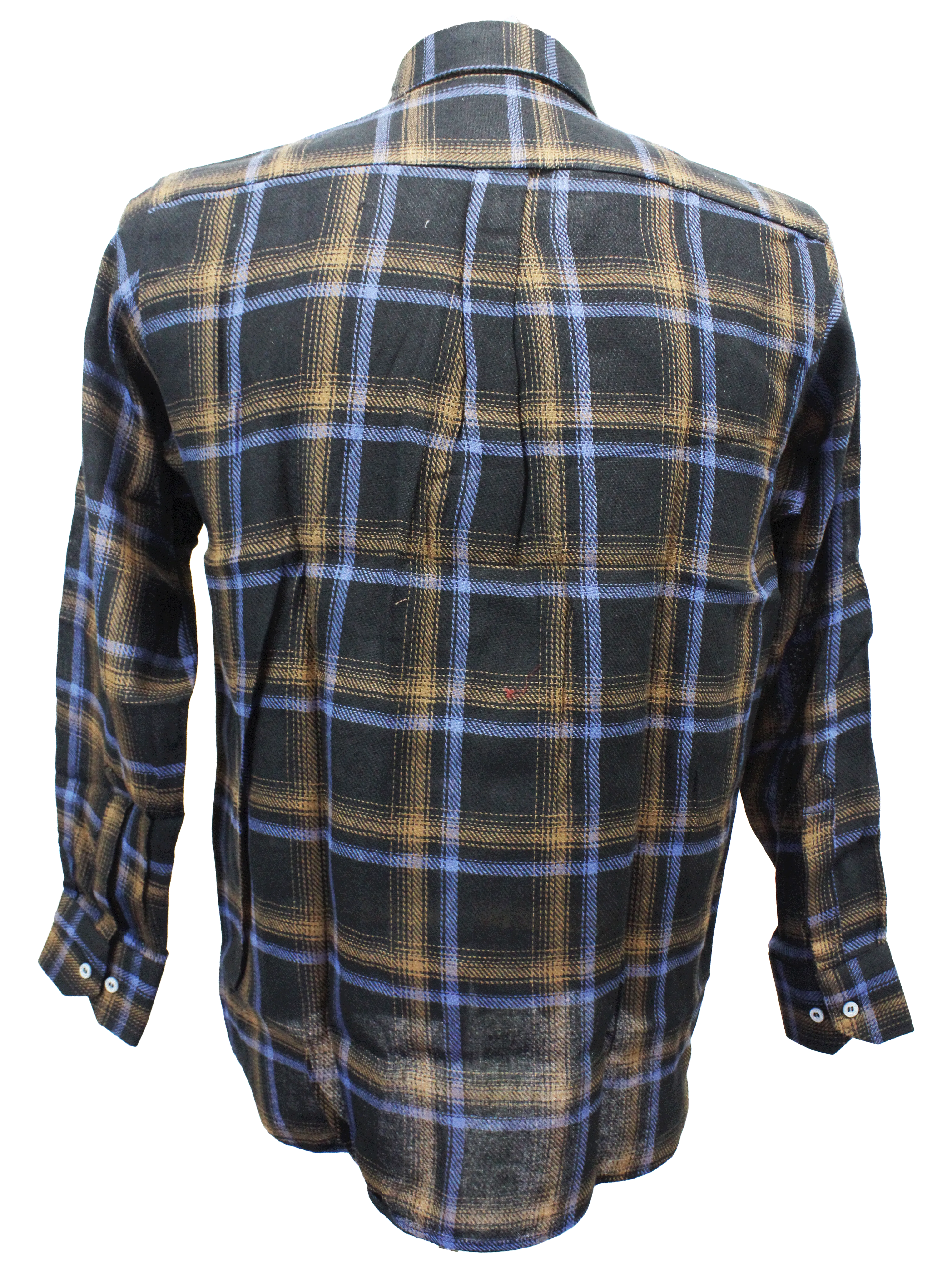 AERO Black L/S Check Shirt