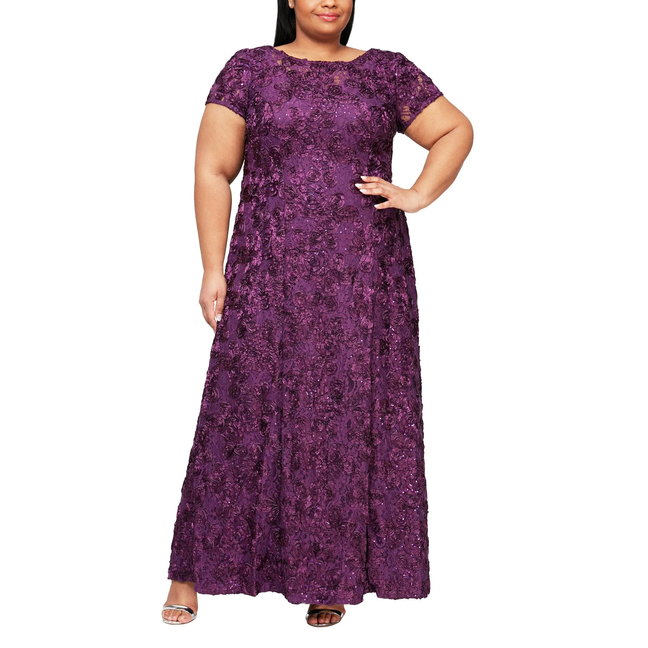 Alex Evenings AE412788 Plus Size Long Formal Dress