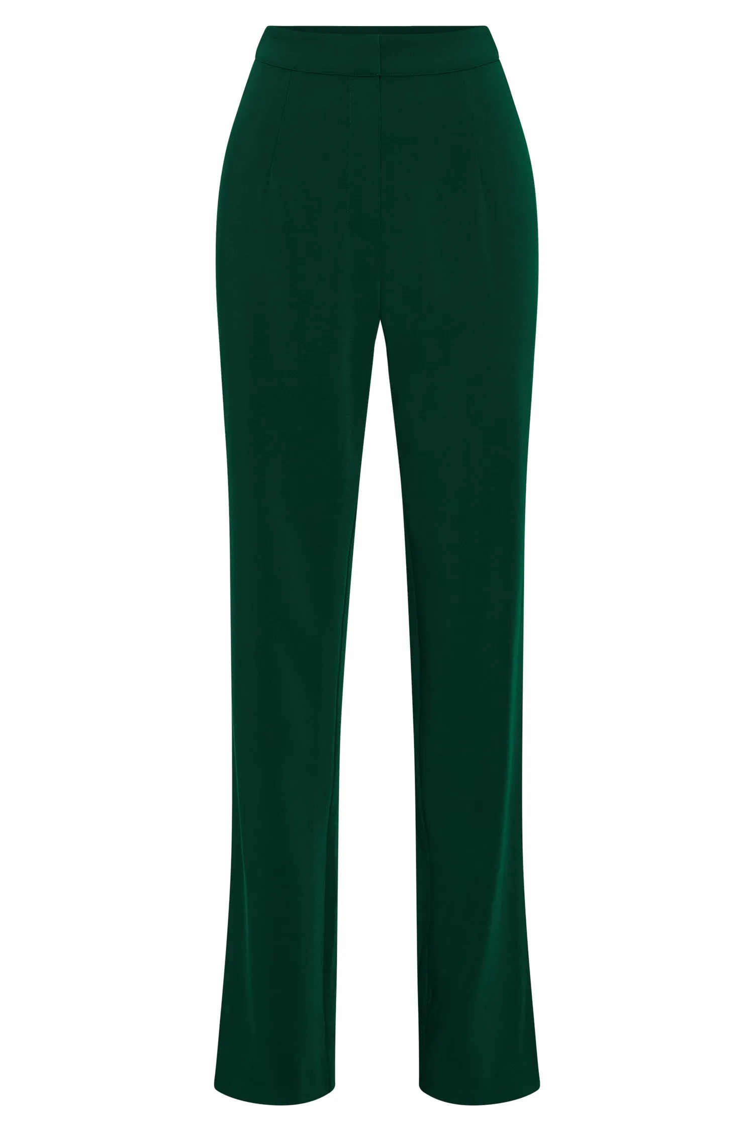 Allanah Straight Leg Pant - Forest Green