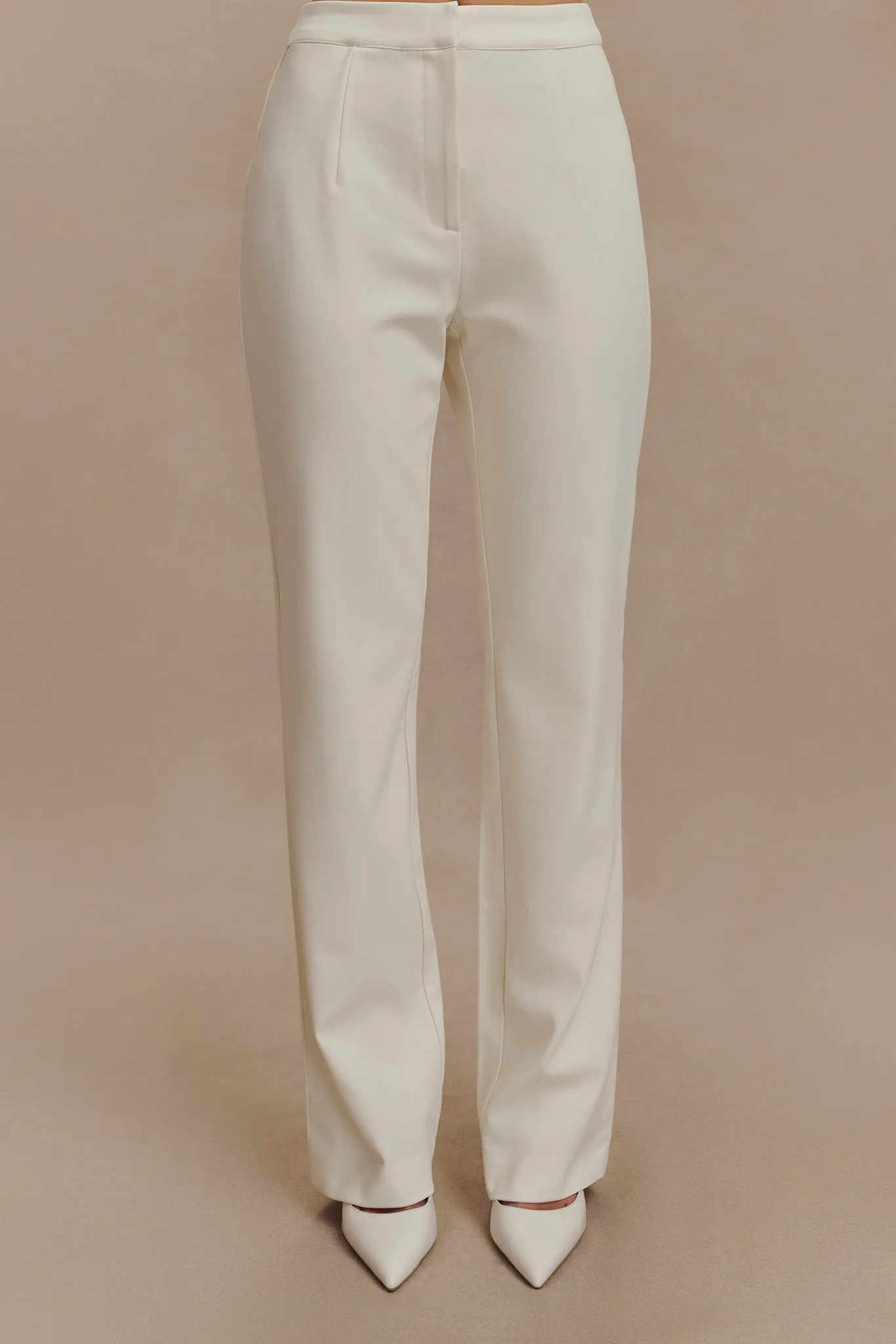 Allanah Straight Leg Pant - Ivory