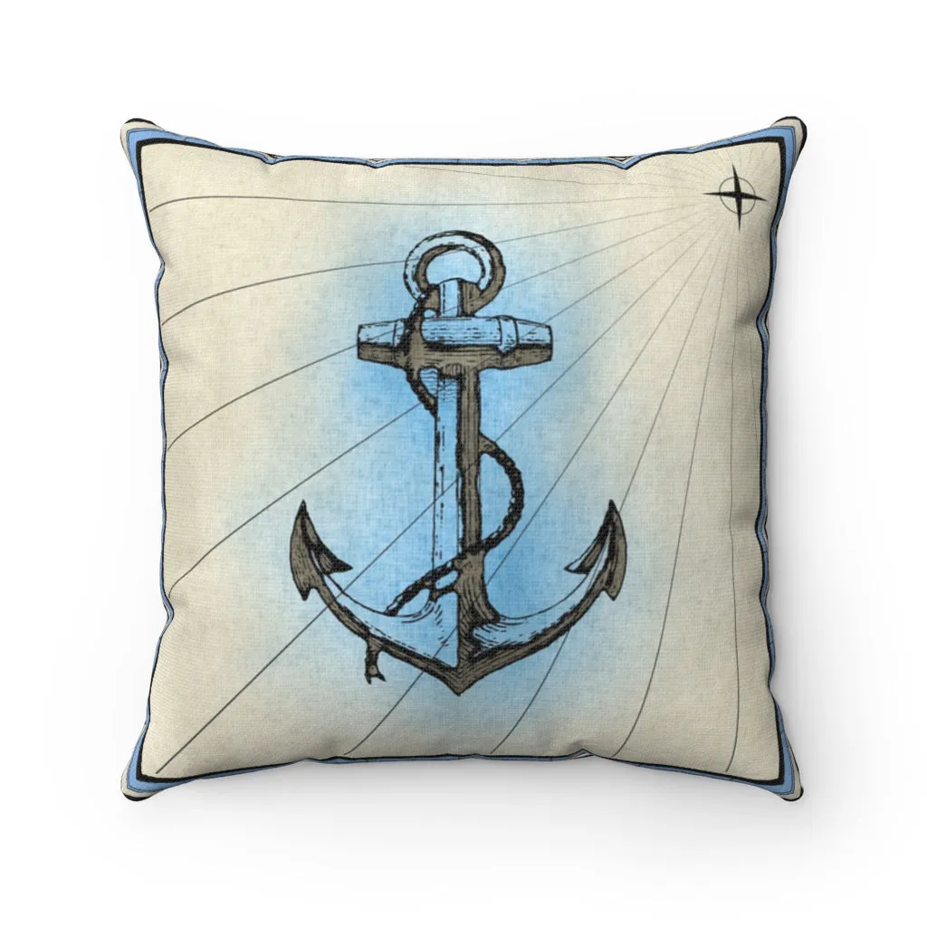 Anchor, Spun Polyester Square Pillow