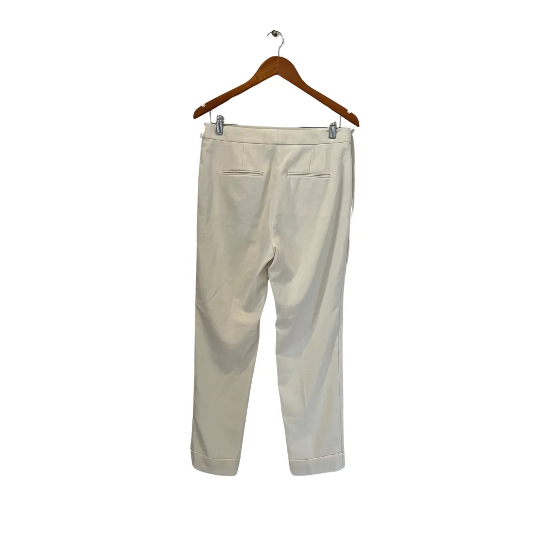 Ann Taylor White Cuffed Pants | Gently Used |