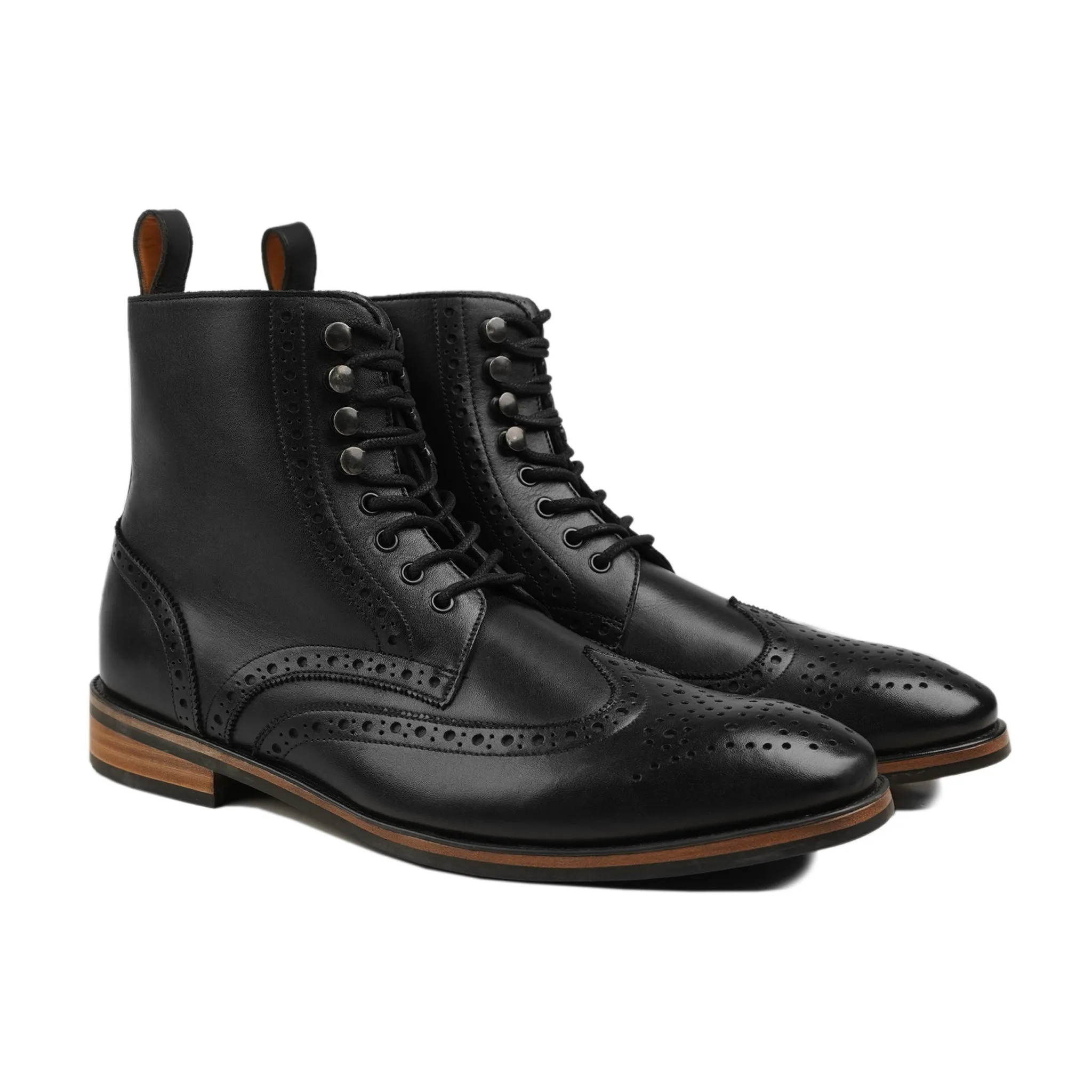 Areli -  Men's Black Claf Leather Boot