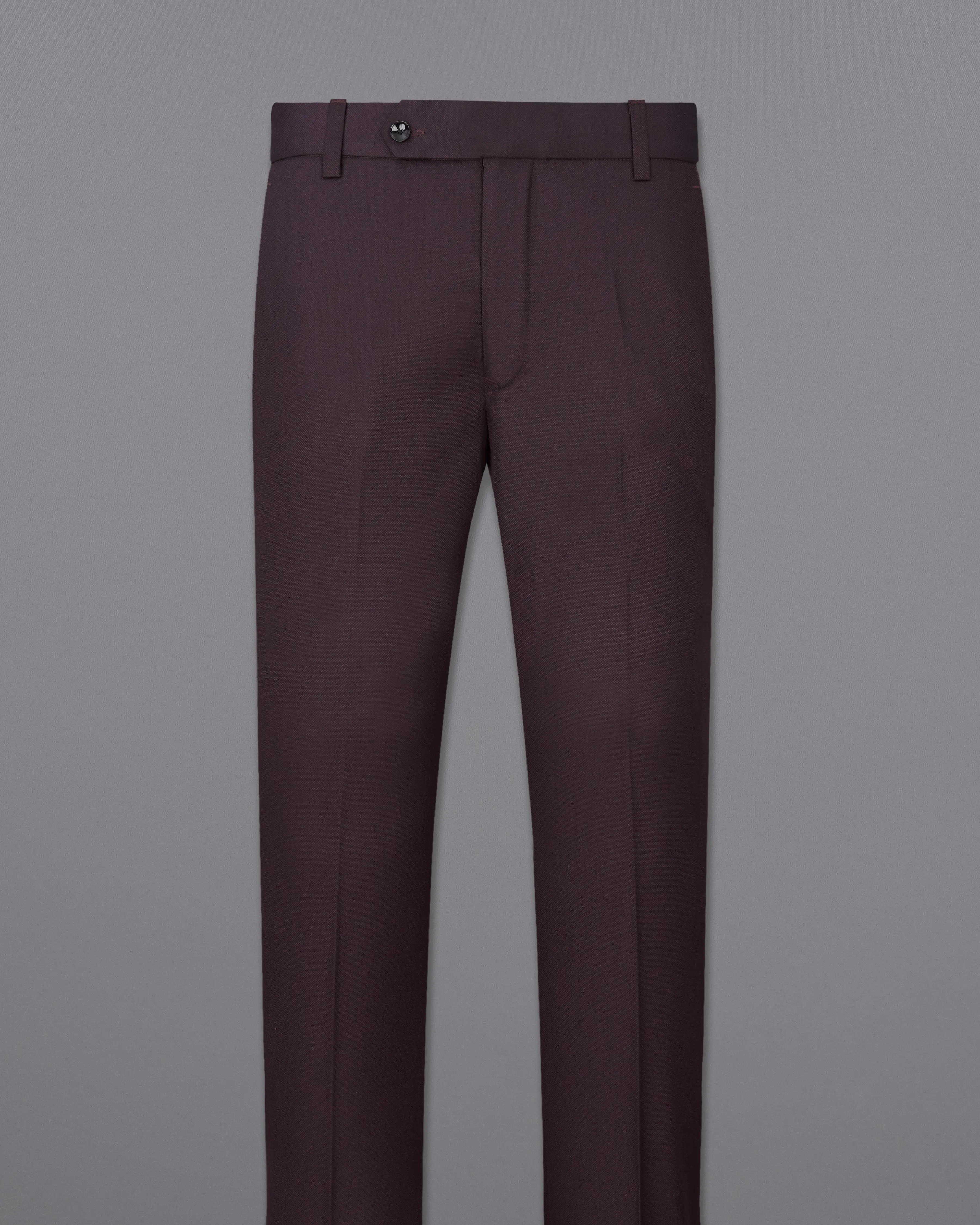 Aubergine Maroon Double Breasted Suit