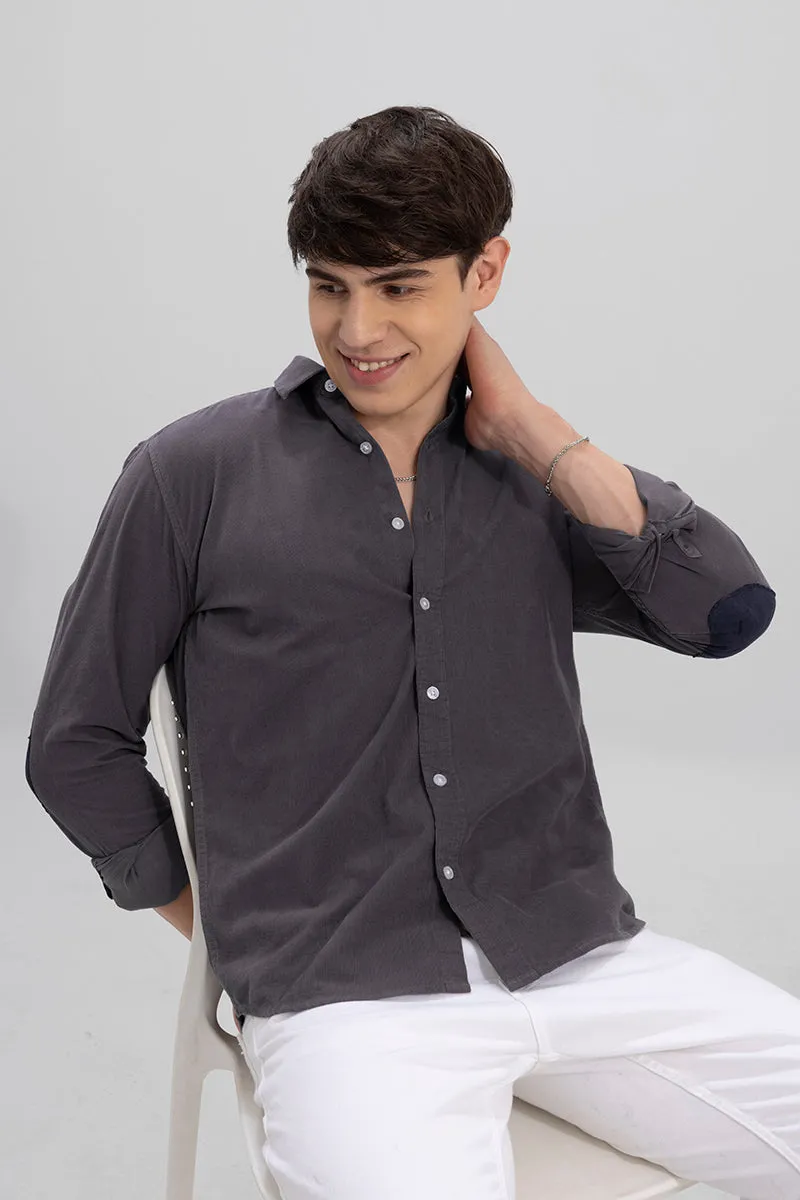 Authentic Dark Grey Corduroy Shirt