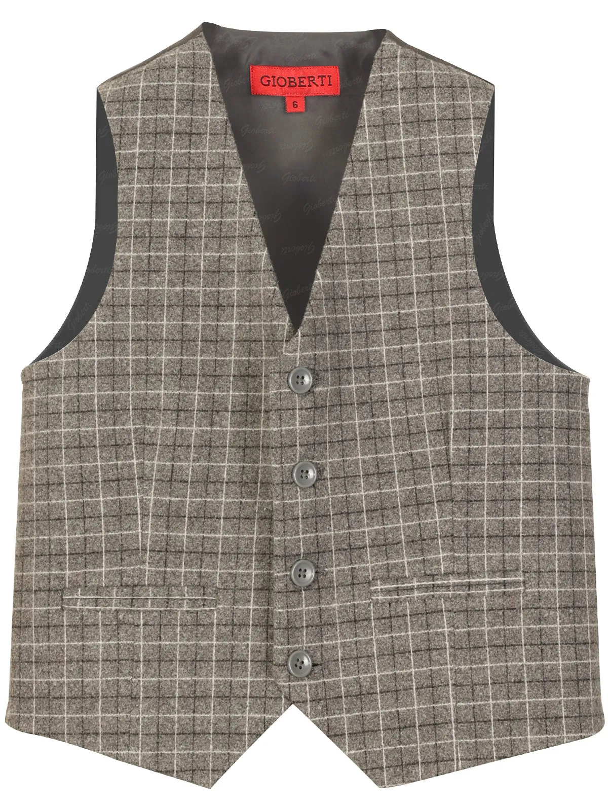 Boy's Tweed Graph Vest