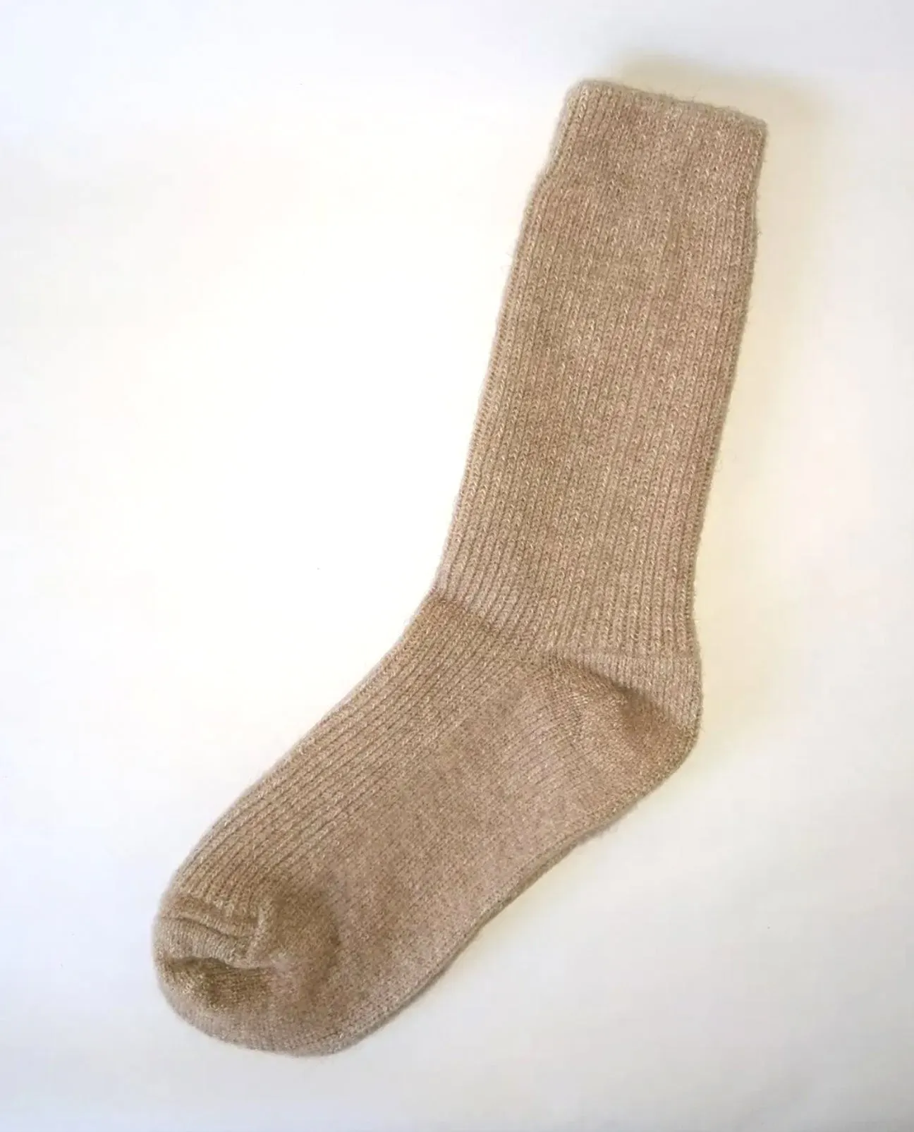 Camelia Wool, Cotton and Hemp mix Socks in Ecru