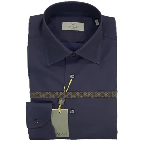 Canali Navy Slim Fit Shirt