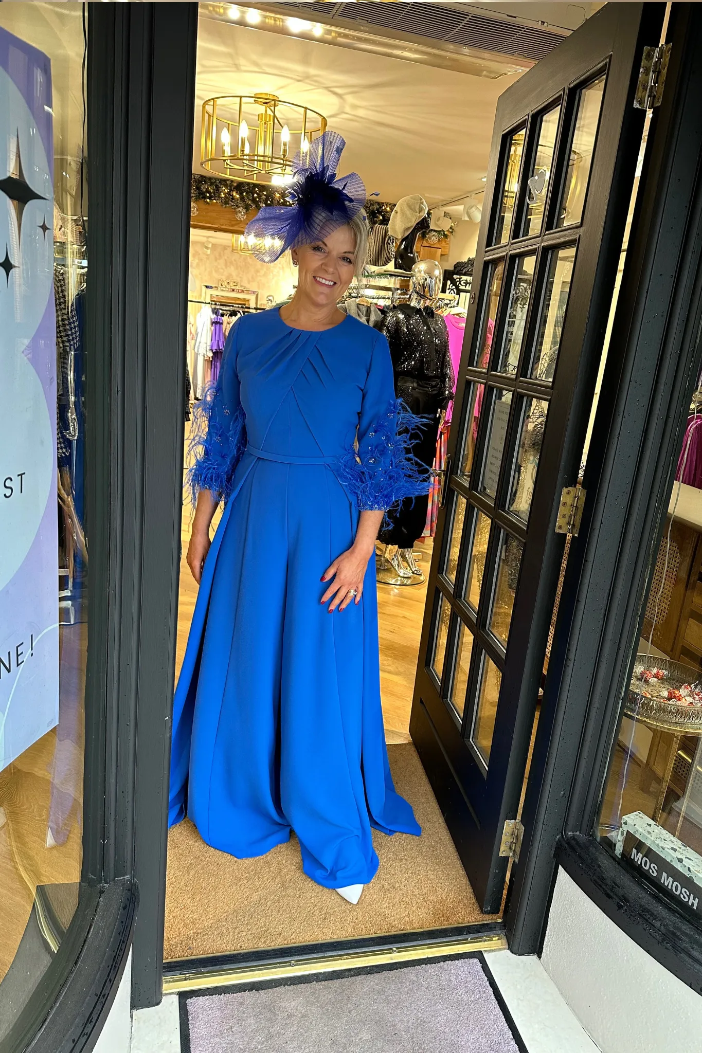 Couture Club 8G145 Cobalt Blue Jumpsuit