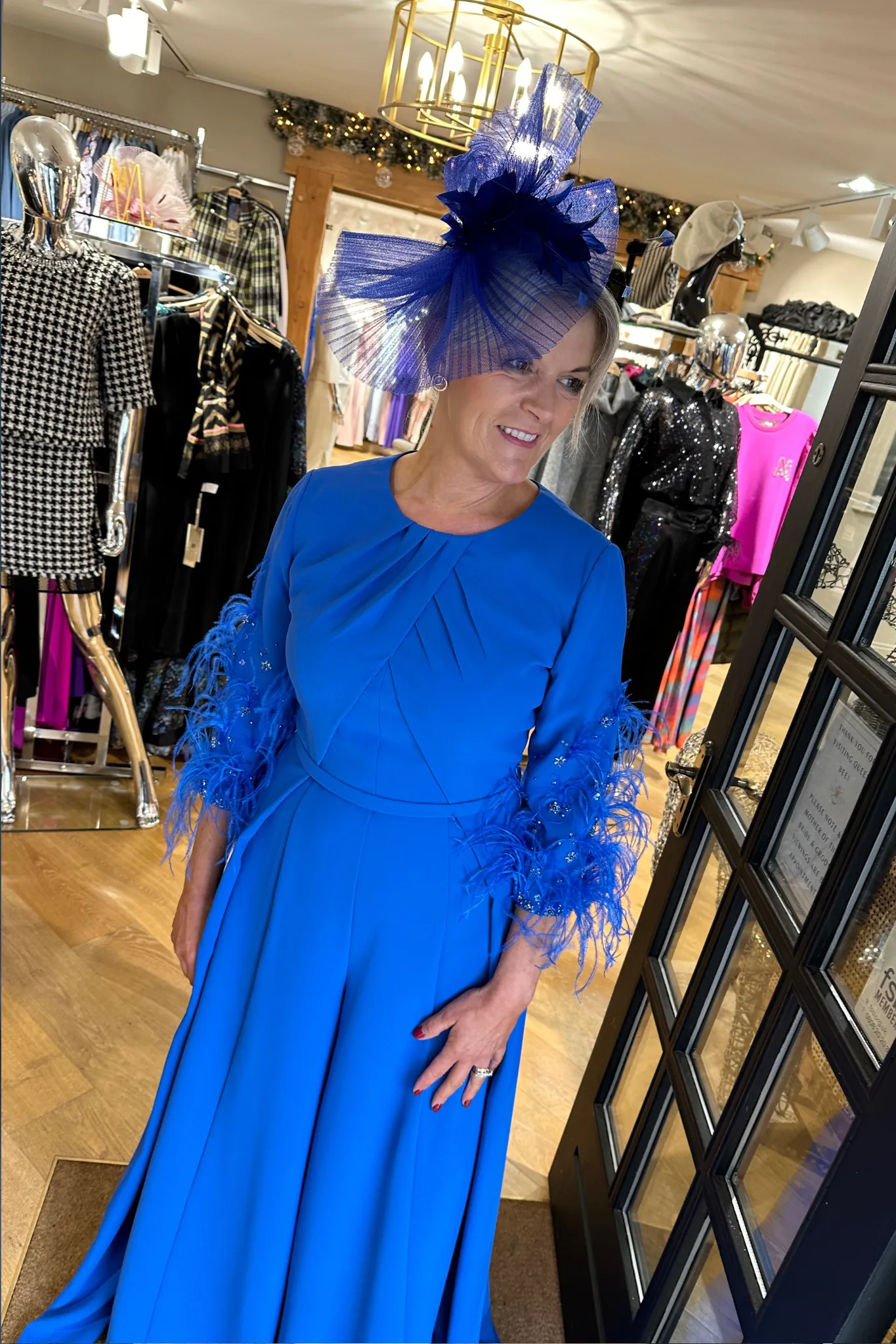 Couture Club 8G145 Cobalt Blue Jumpsuit