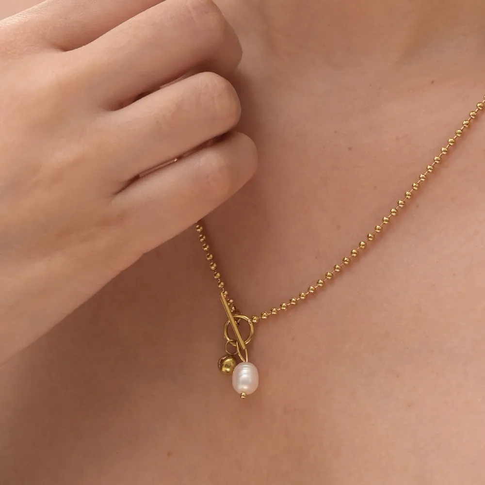 Dainty Beaded Pearl Chain