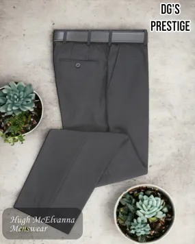 DGs Prestige BLACK Stretch Waist Wool Blend Trouser Style: 70483/00