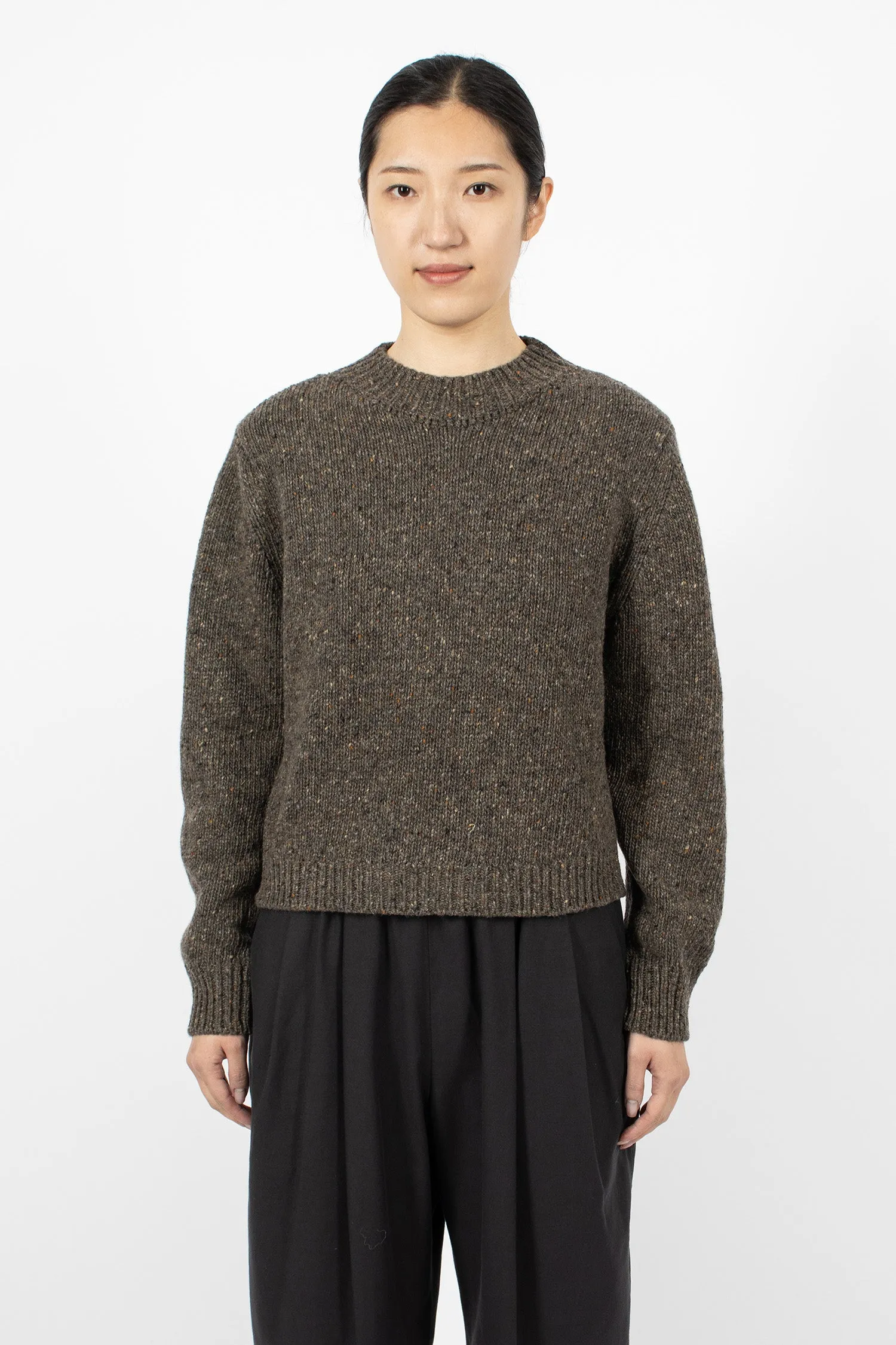 Donegal Crew Neck Jumper Bracken