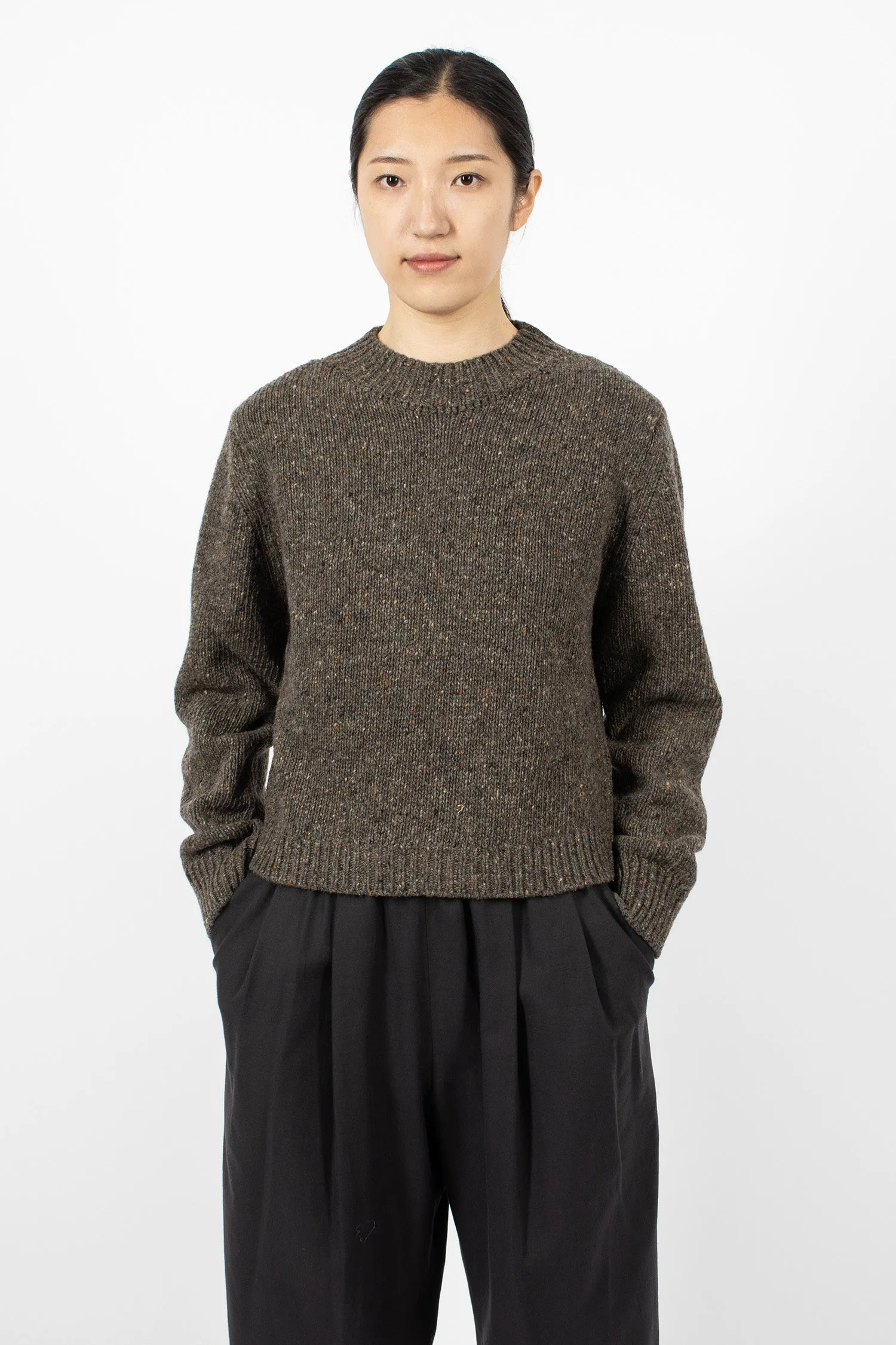 Donegal Crew Neck Jumper Bracken