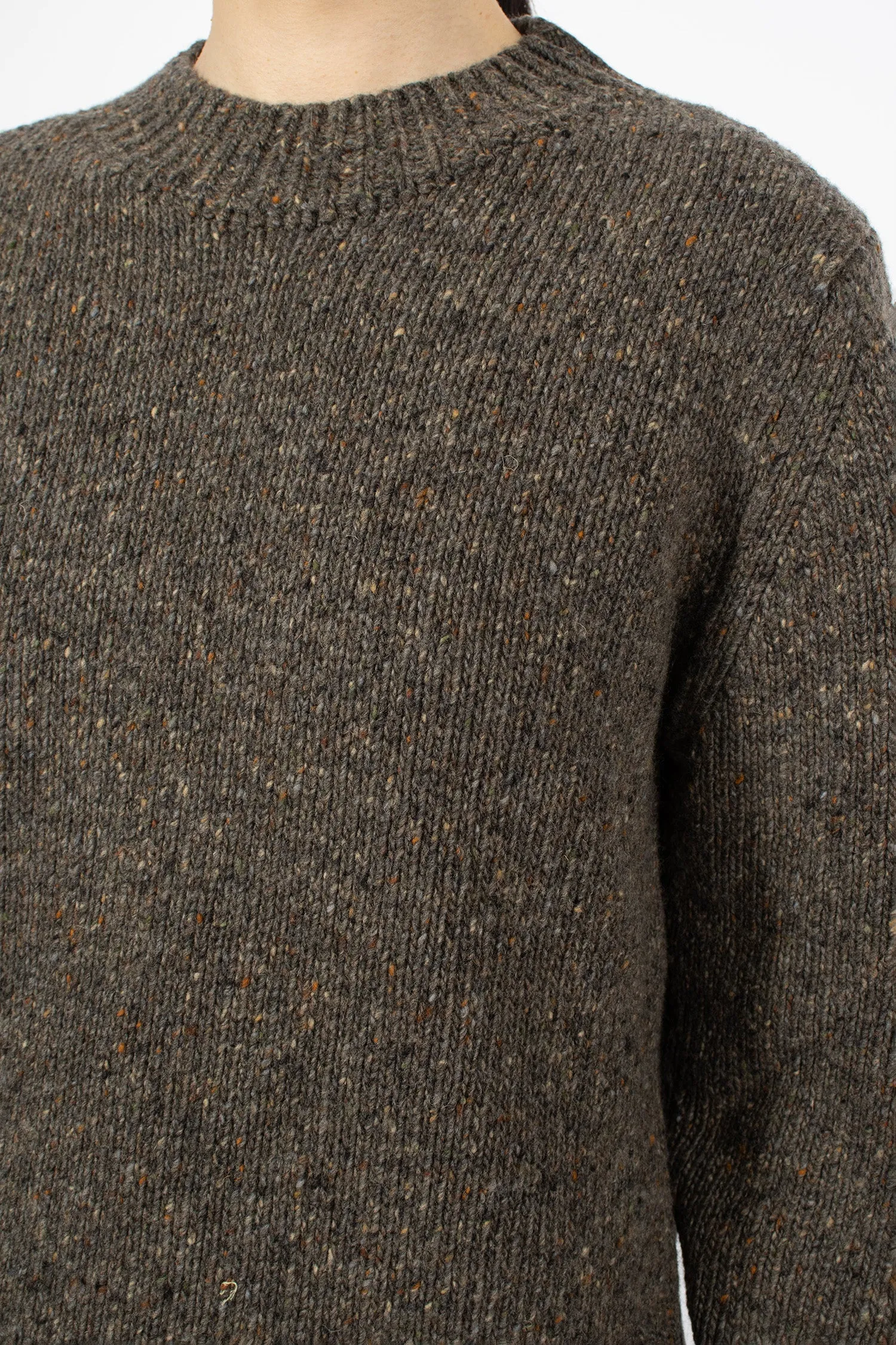 Donegal Crew Neck Jumper Bracken