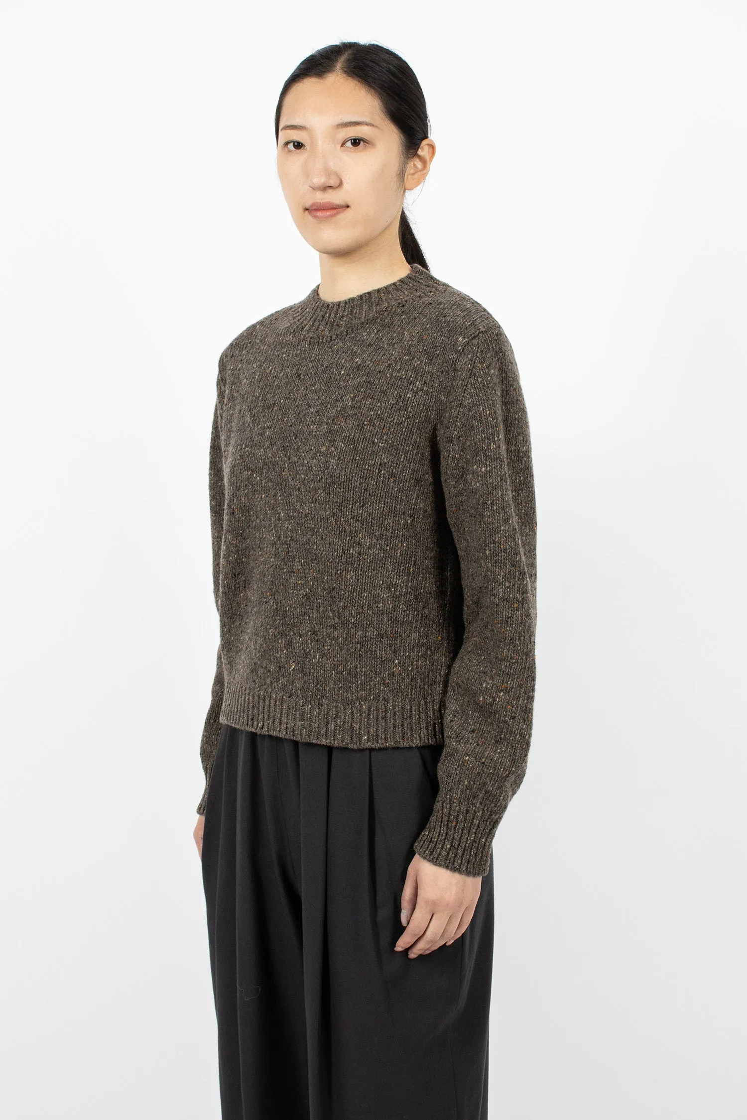 Donegal Crew Neck Jumper Bracken