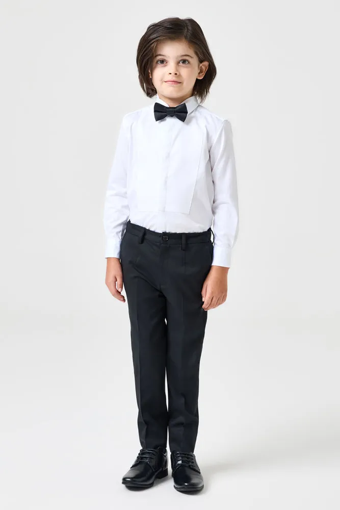 Elton Tuxedo Shirt - White