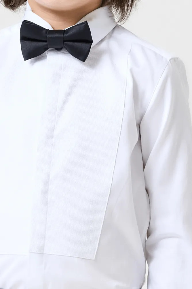 Elton Tuxedo Shirt - White