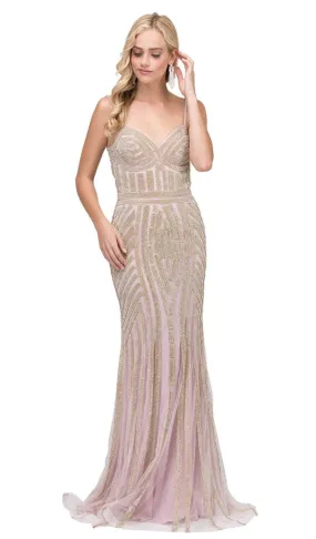 Embellished Long Sweetheart Formal Dress 2415