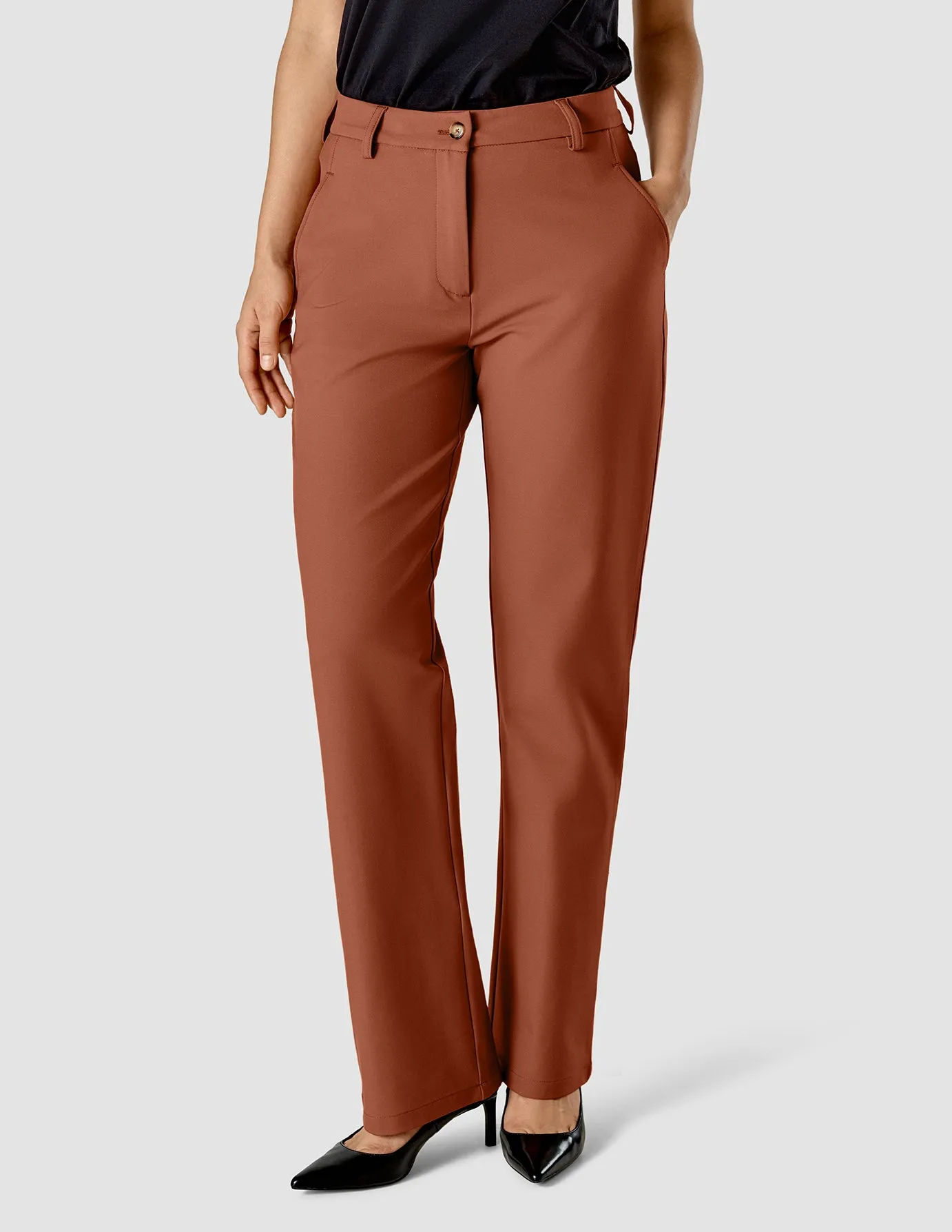 Essential Suit Straight Terracotta