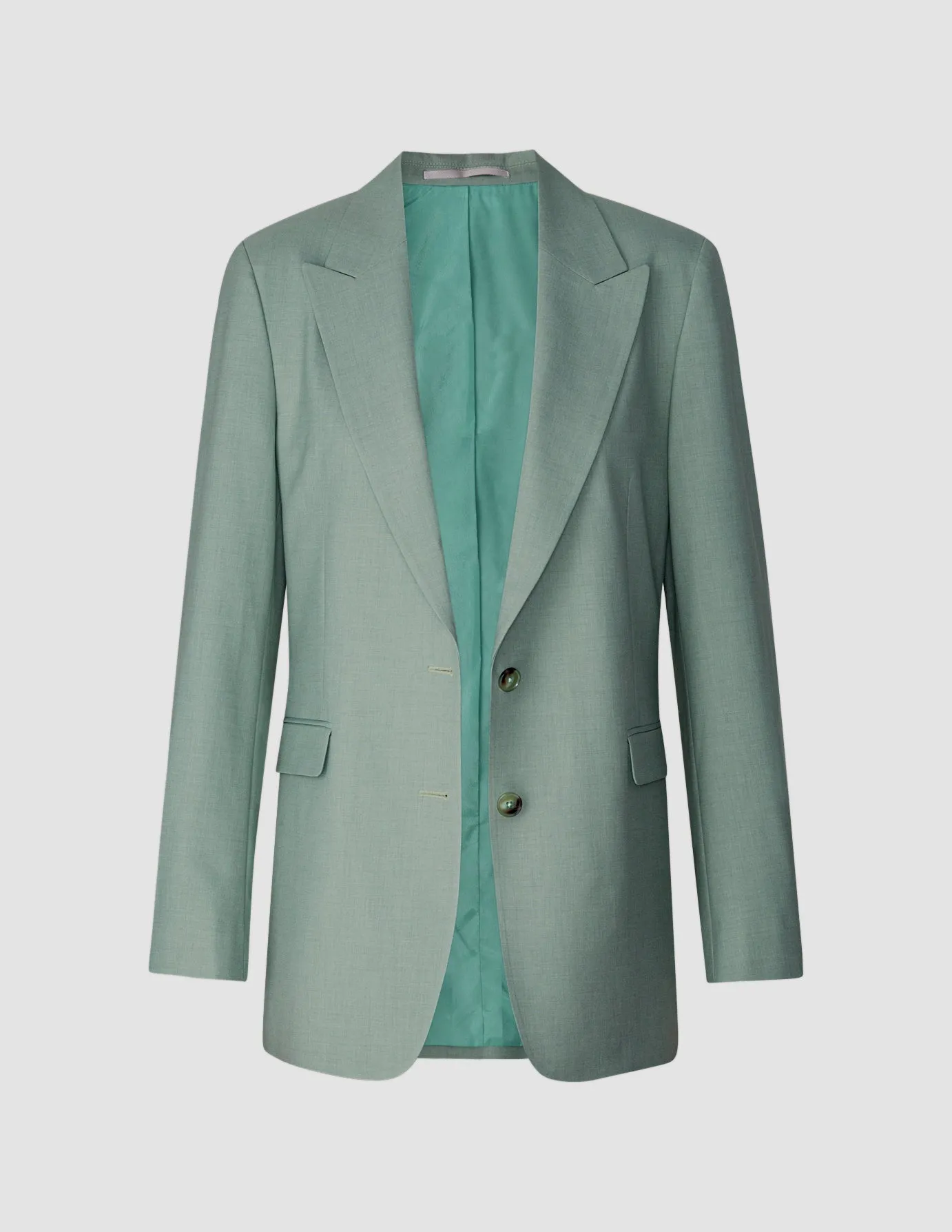 Essential Suit Tapered Calm Green Melange