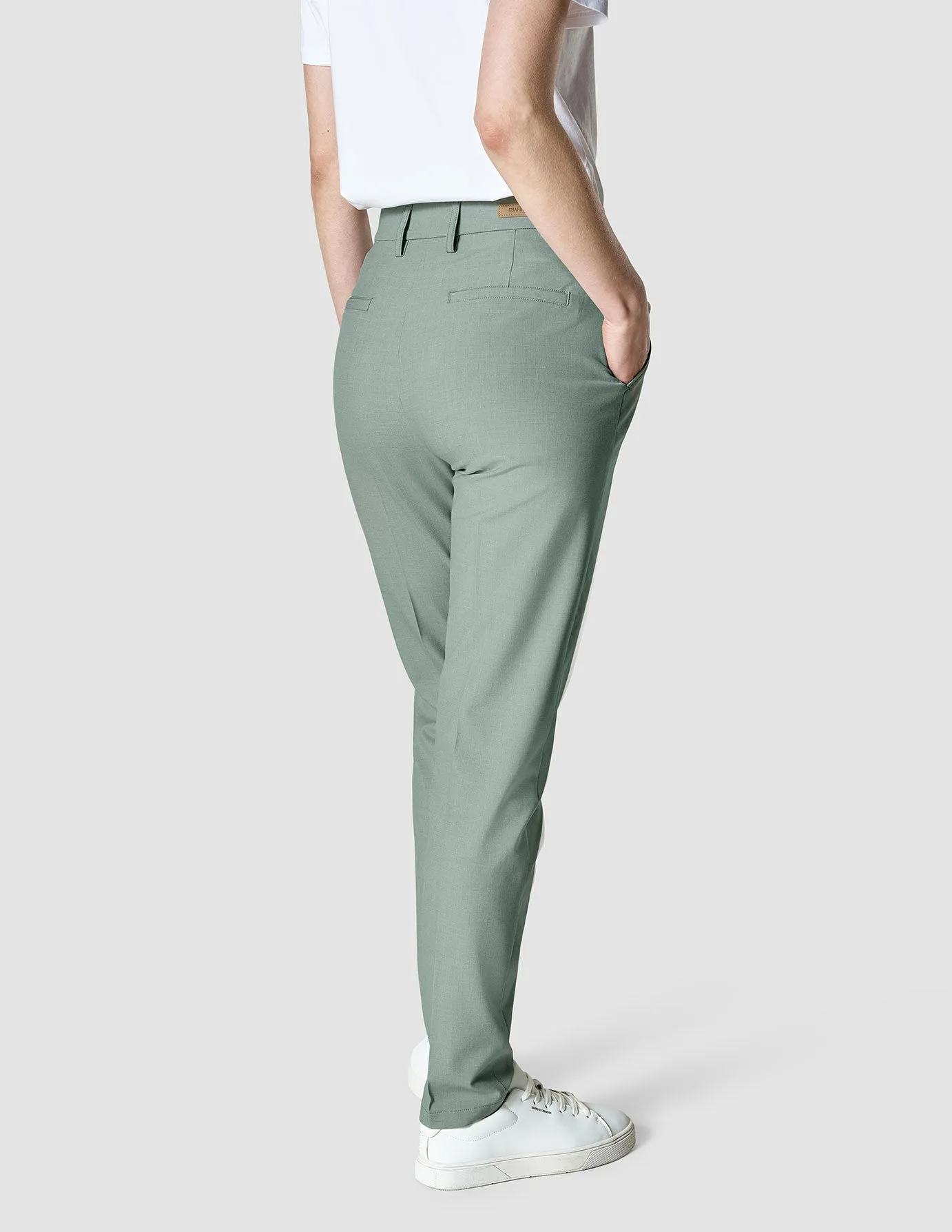 Essential Suit Tapered Calm Green Melange