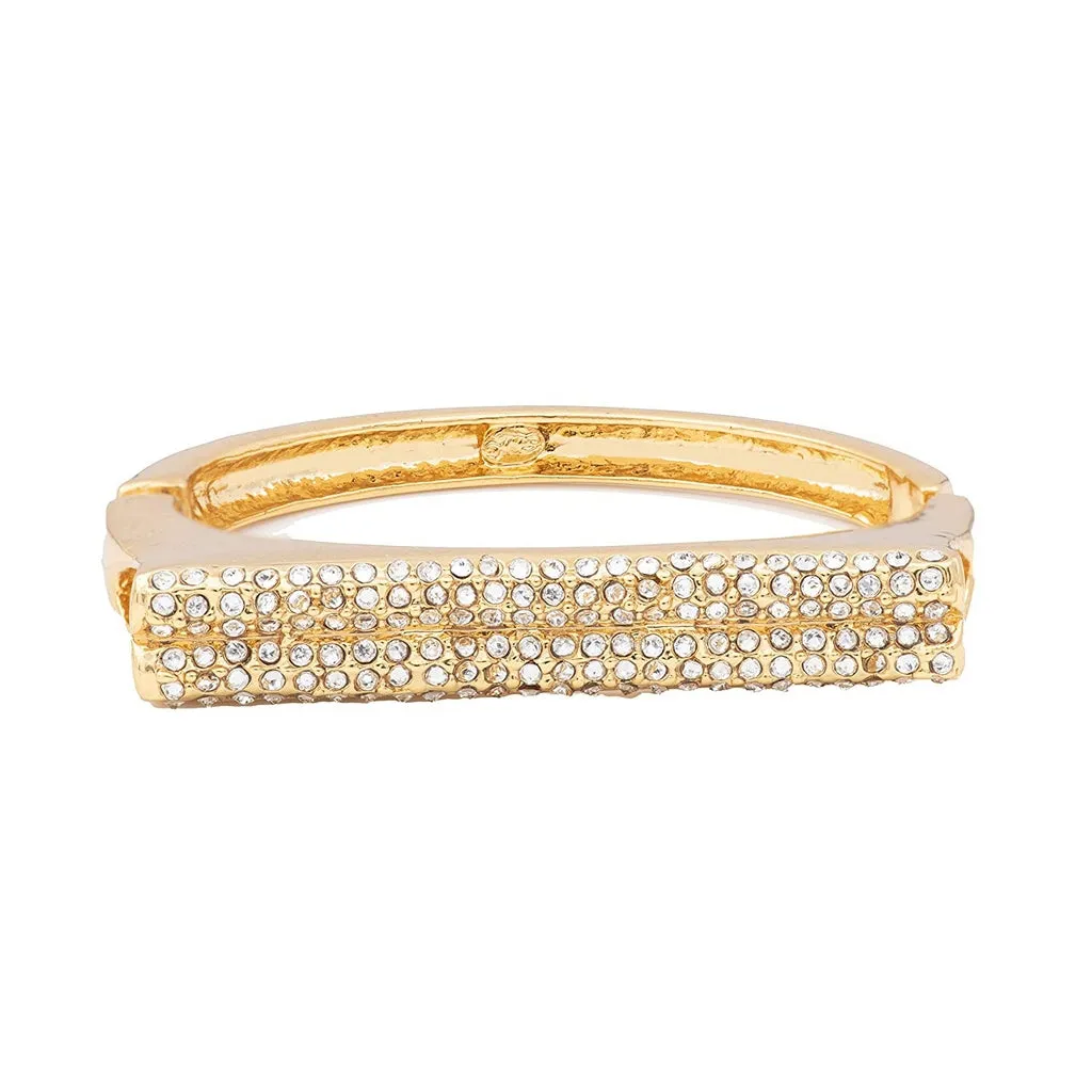 Estele gold plated Diamond Crystal Bling Bracelet for Women