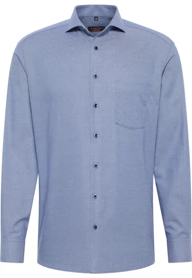 Eterna Ocean Blue Formal Shirt Blue