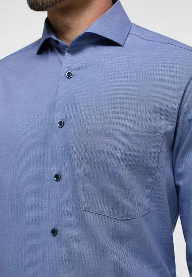 Eterna Ocean Blue Formal Shirt Blue