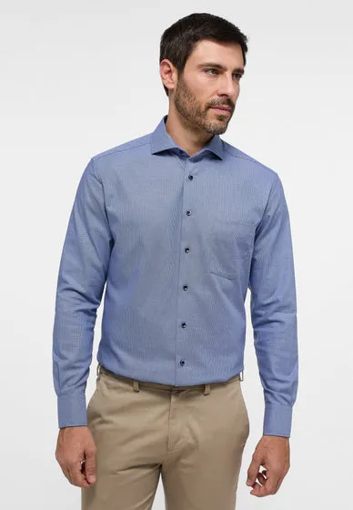 Eterna Ocean Blue Formal Shirt Blue