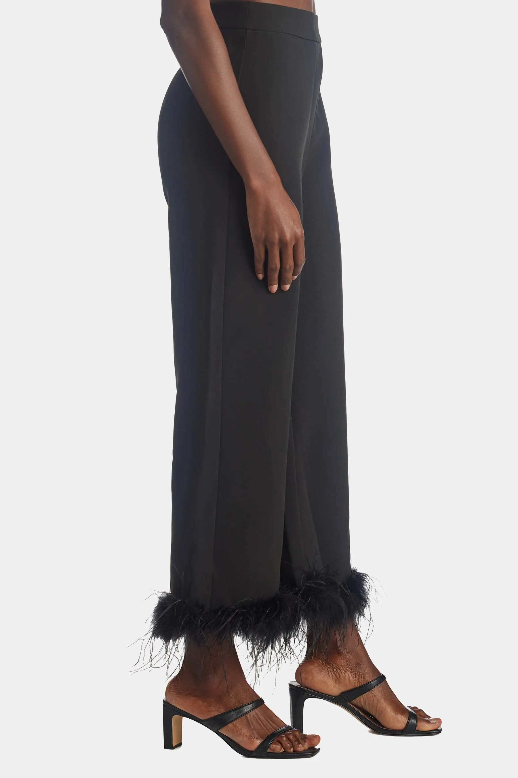 Feather Detail Wide Pant