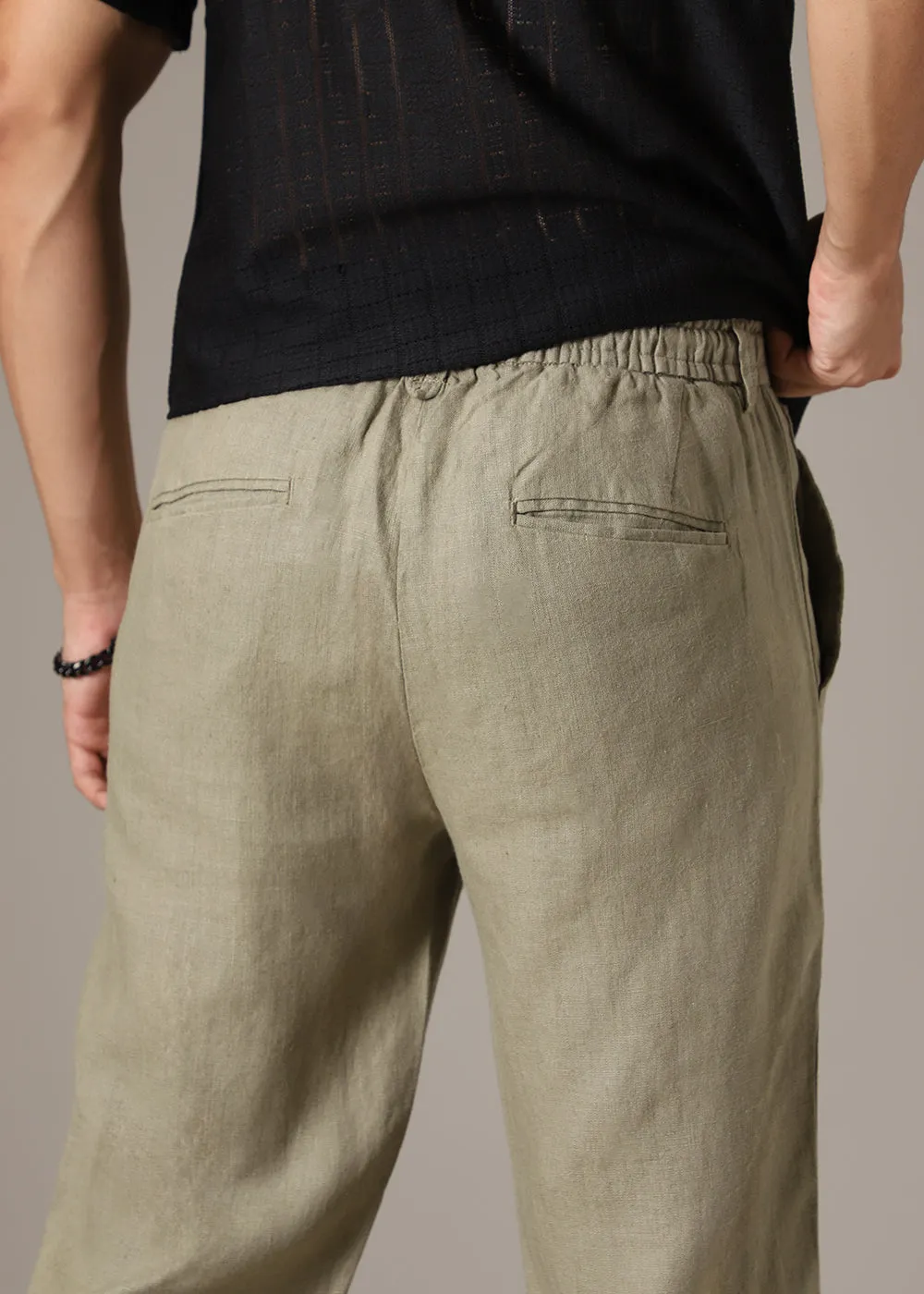 Fern Green Linen Pant