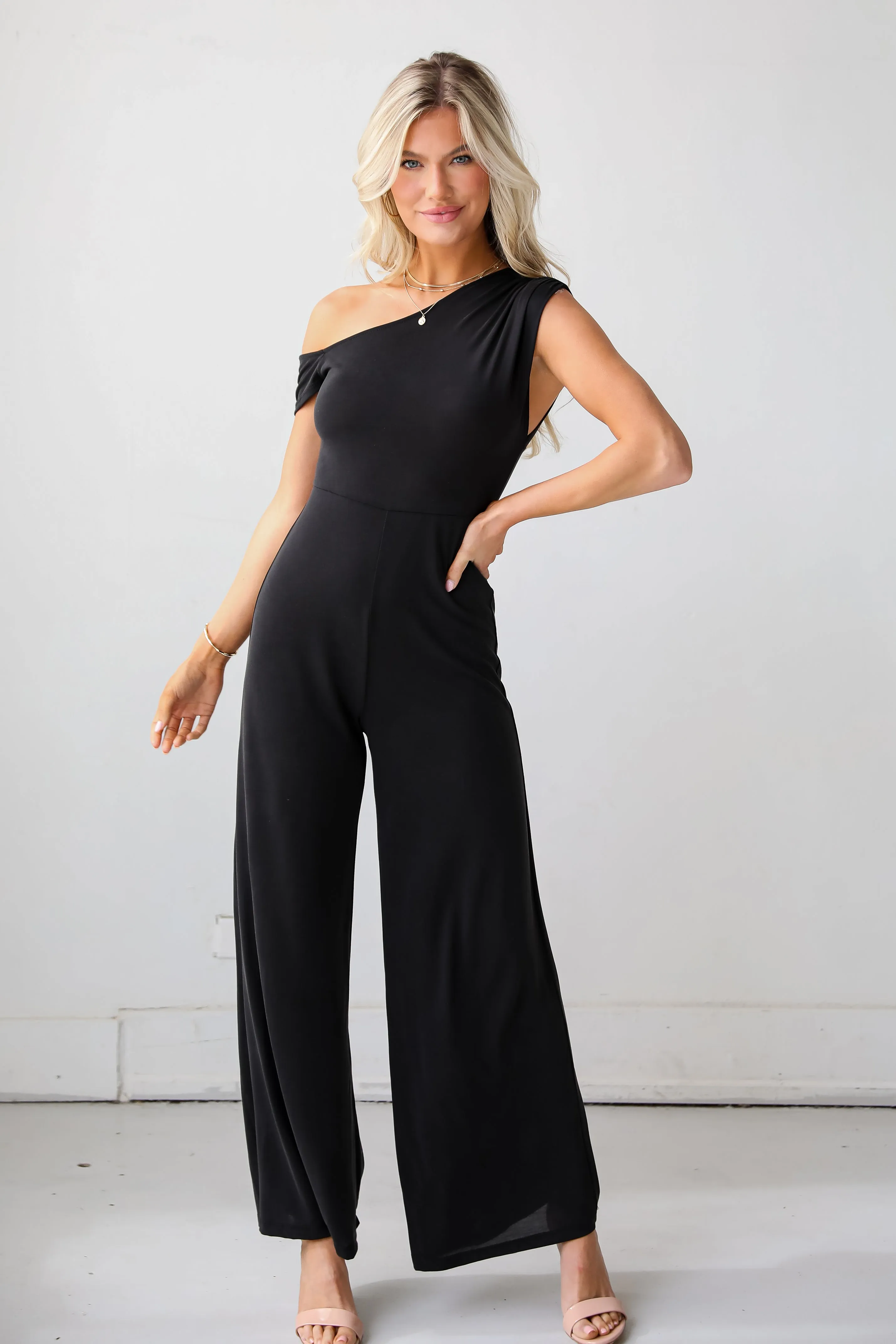 FINAL SALE - Authentically Yours Black Jumpsuit