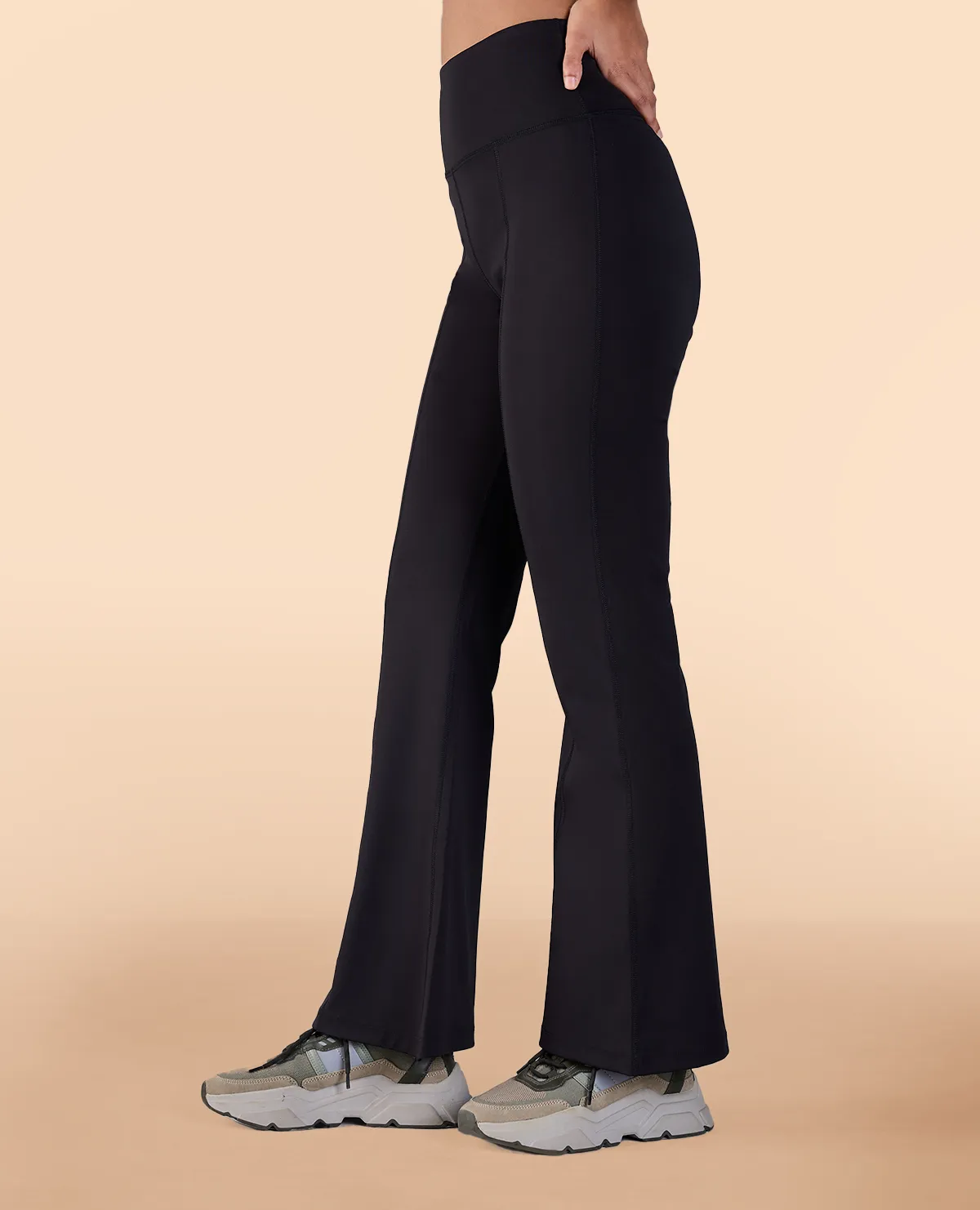 Formal Flare Pants in Second SKN Black