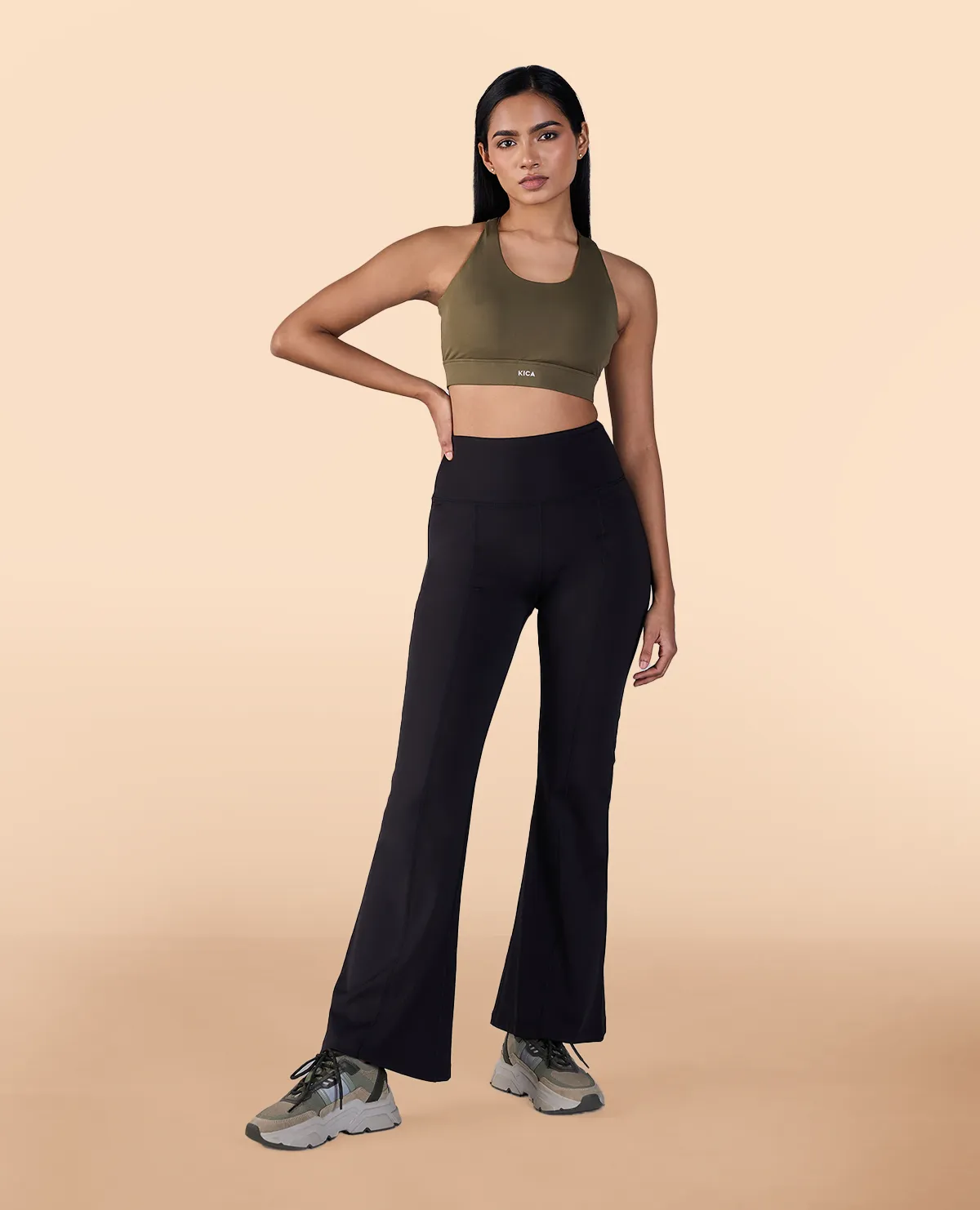 Formal Flare Pants in Second SKN Black