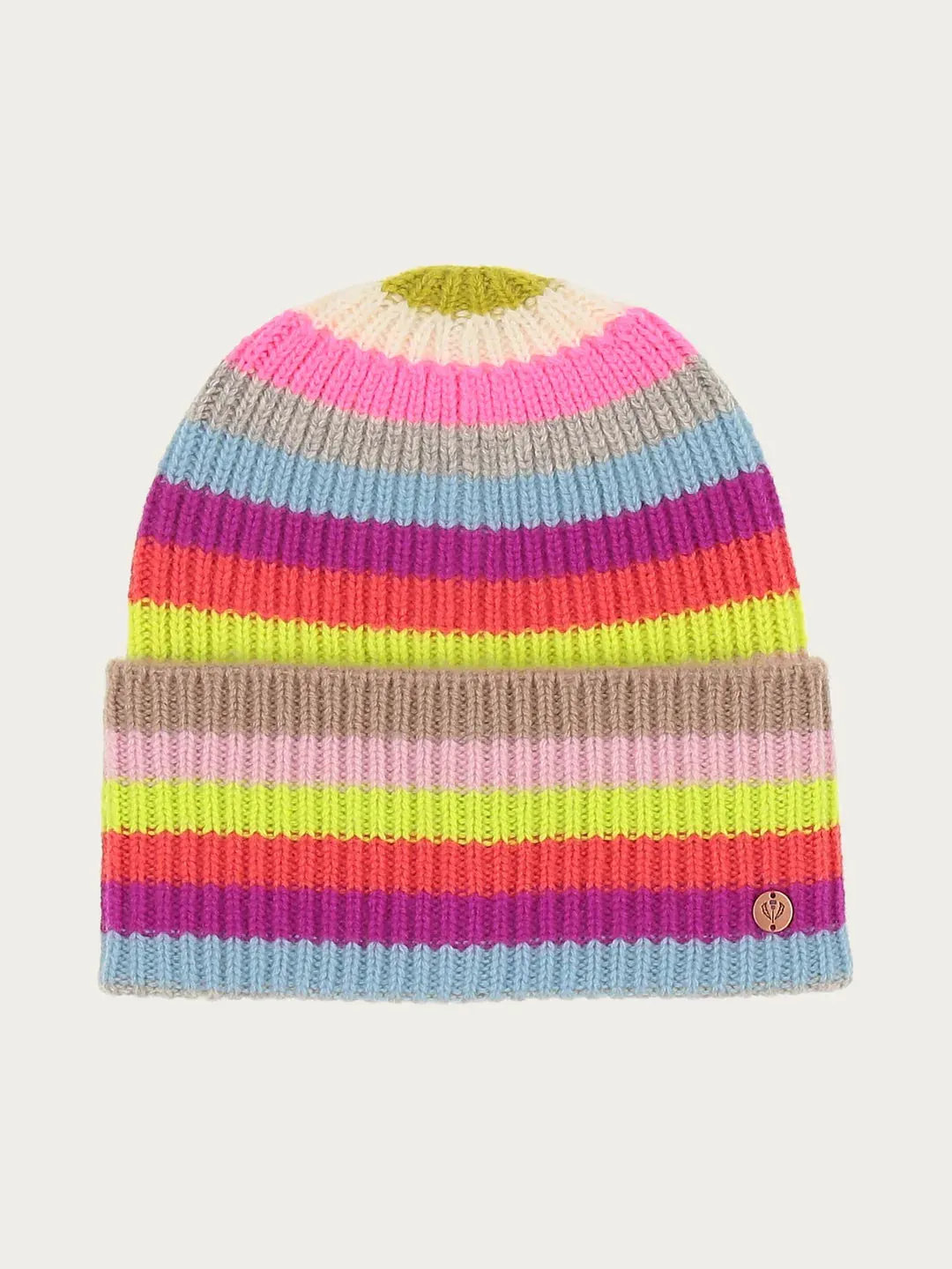 Fraas Ringed Knitted Hat Made From Pure Wool