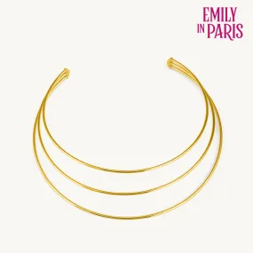 Golden Elegance Layered Chocker Necklace