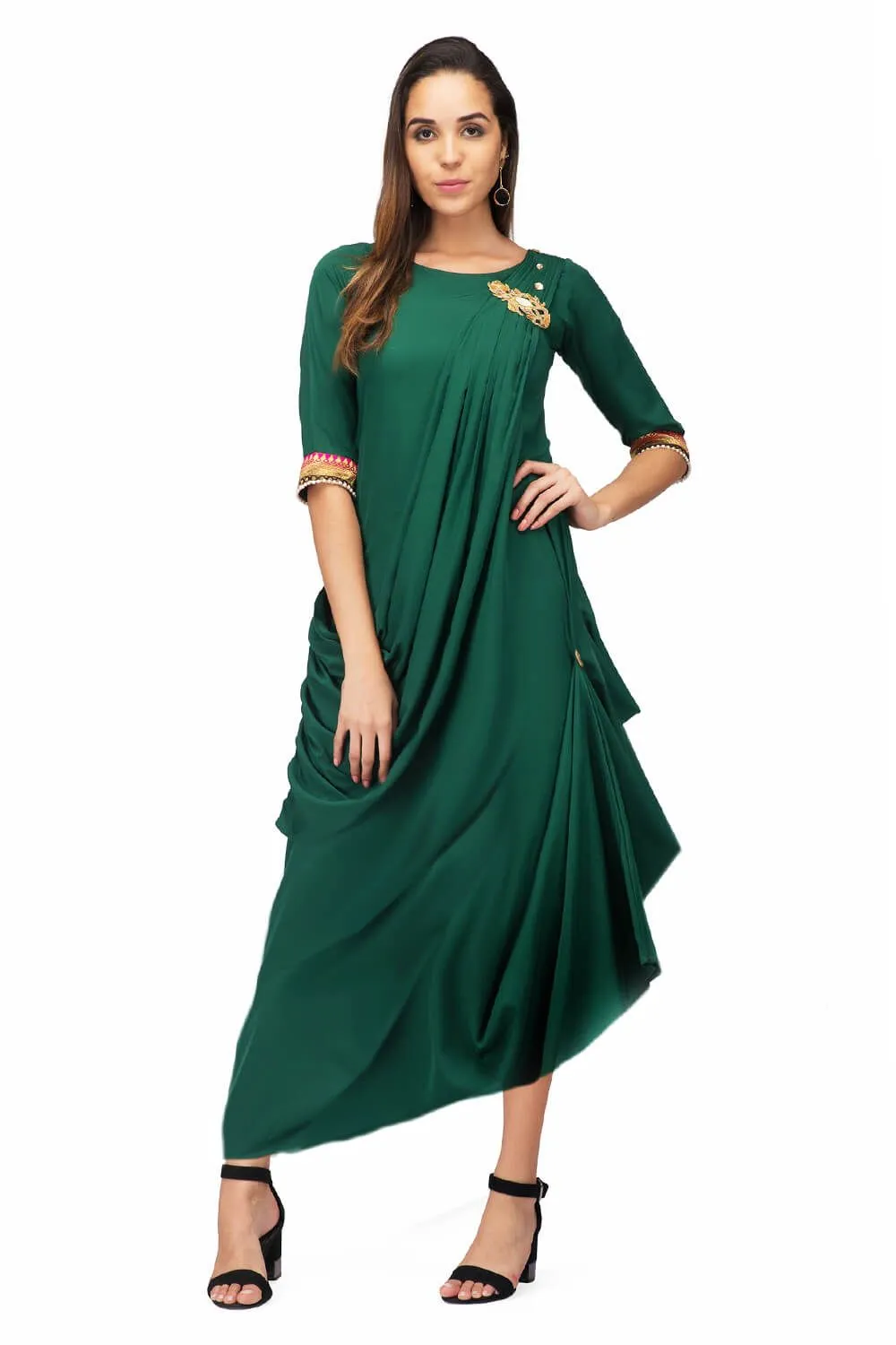 Green Draped Drama