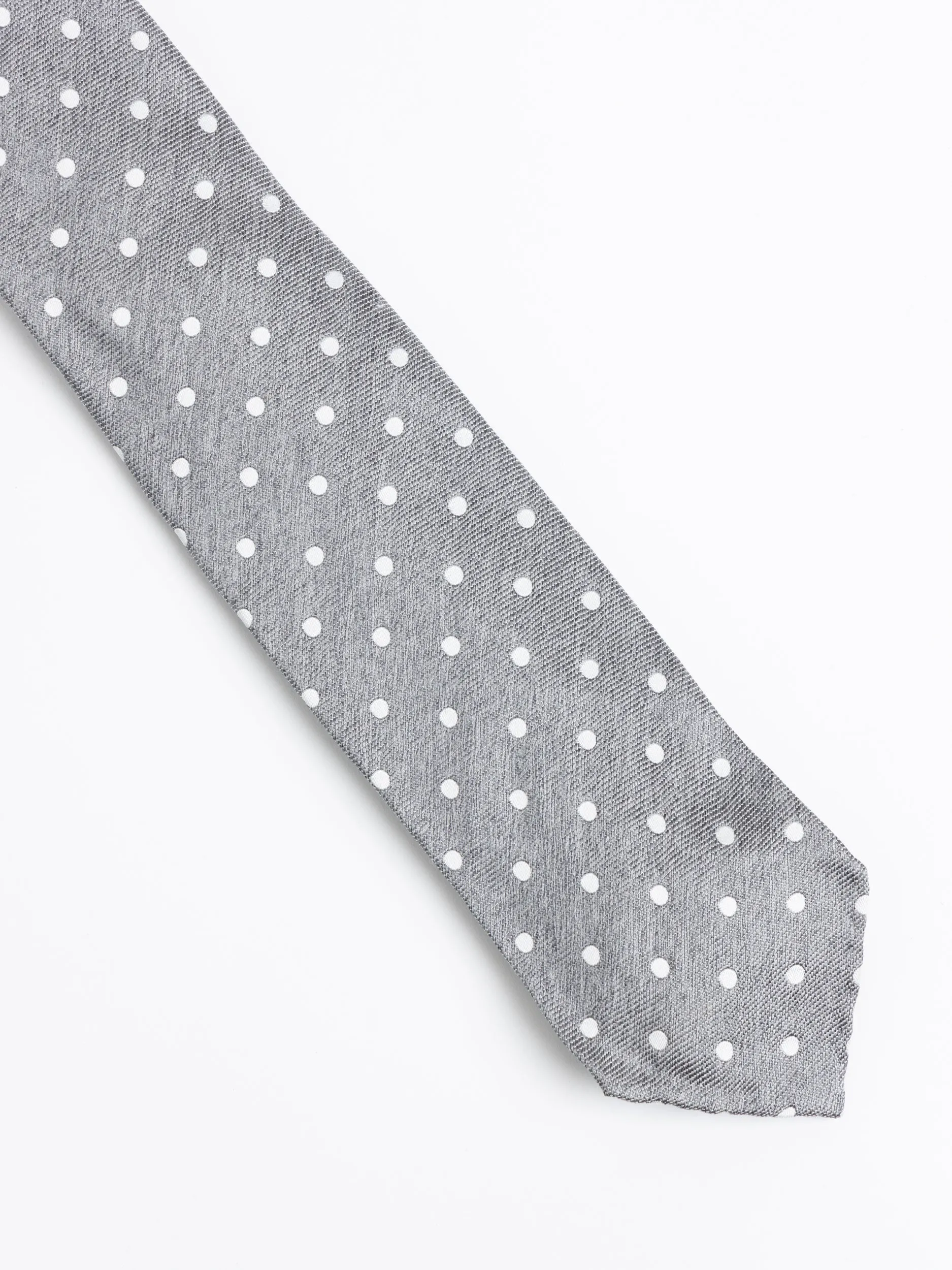 Grey Polka Dot Tie