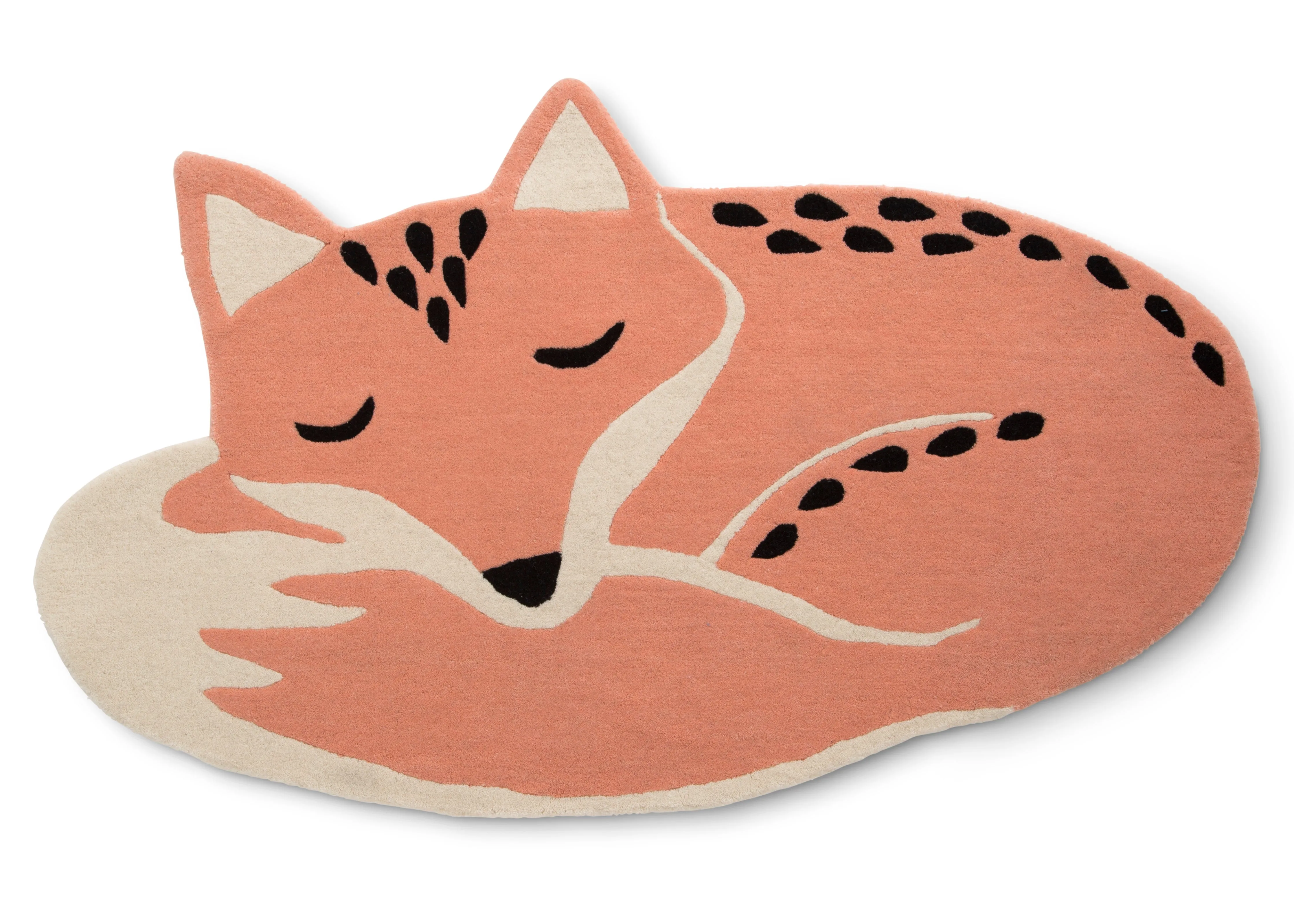 Hand-Tufted 100% Wool Fox Rug